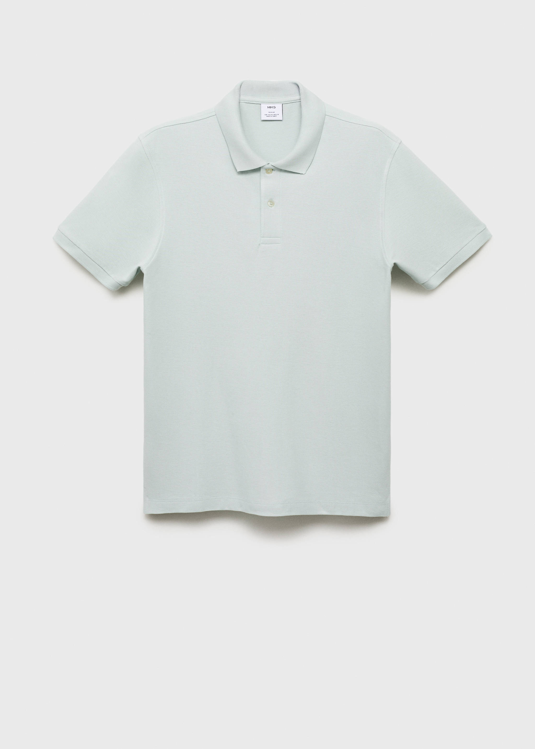 Regular-fit cotton piqué polo shirt - Article without model