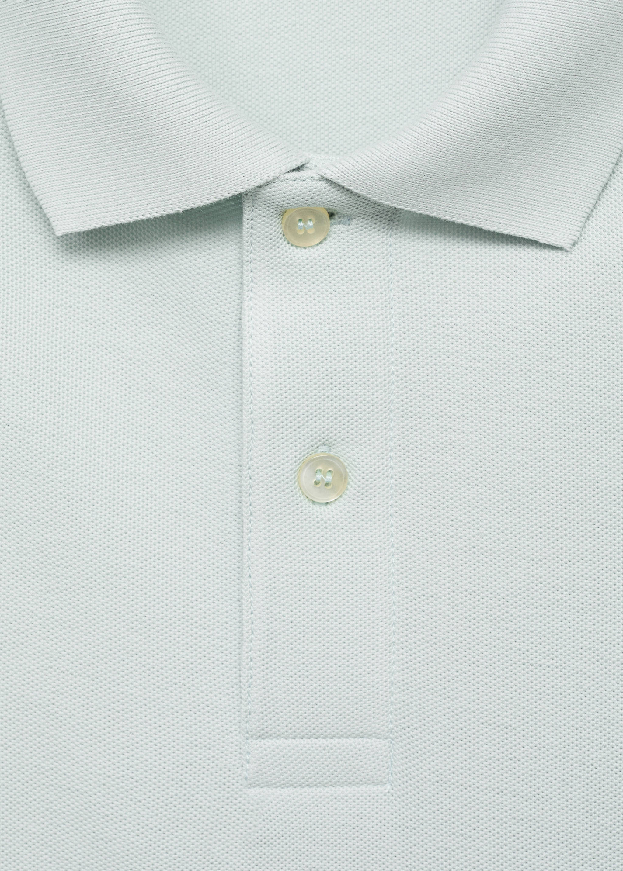 Regular-fit cotton piqué polo shirt - Details of the article 8