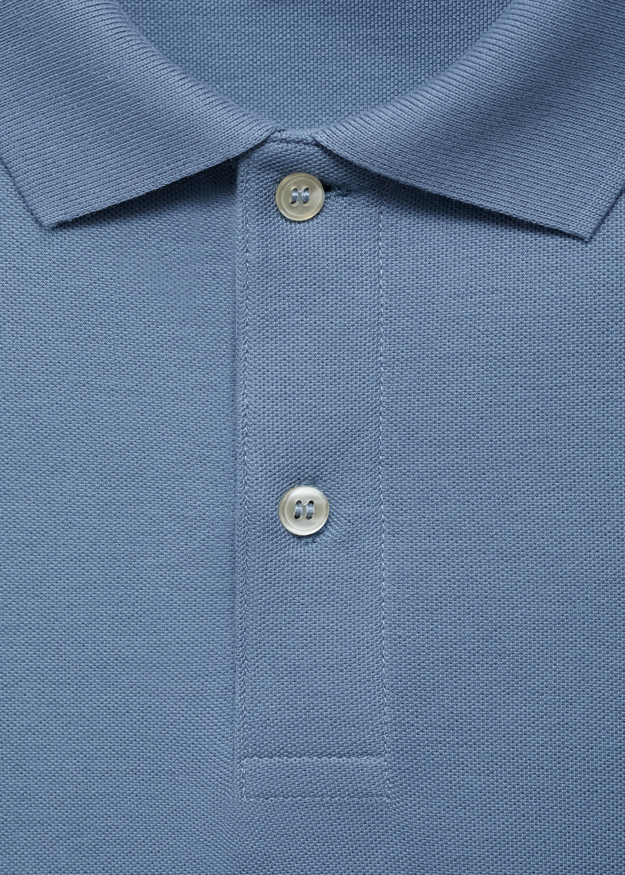 Regular-fit cotton piqué polo shirt - Details of the article 8