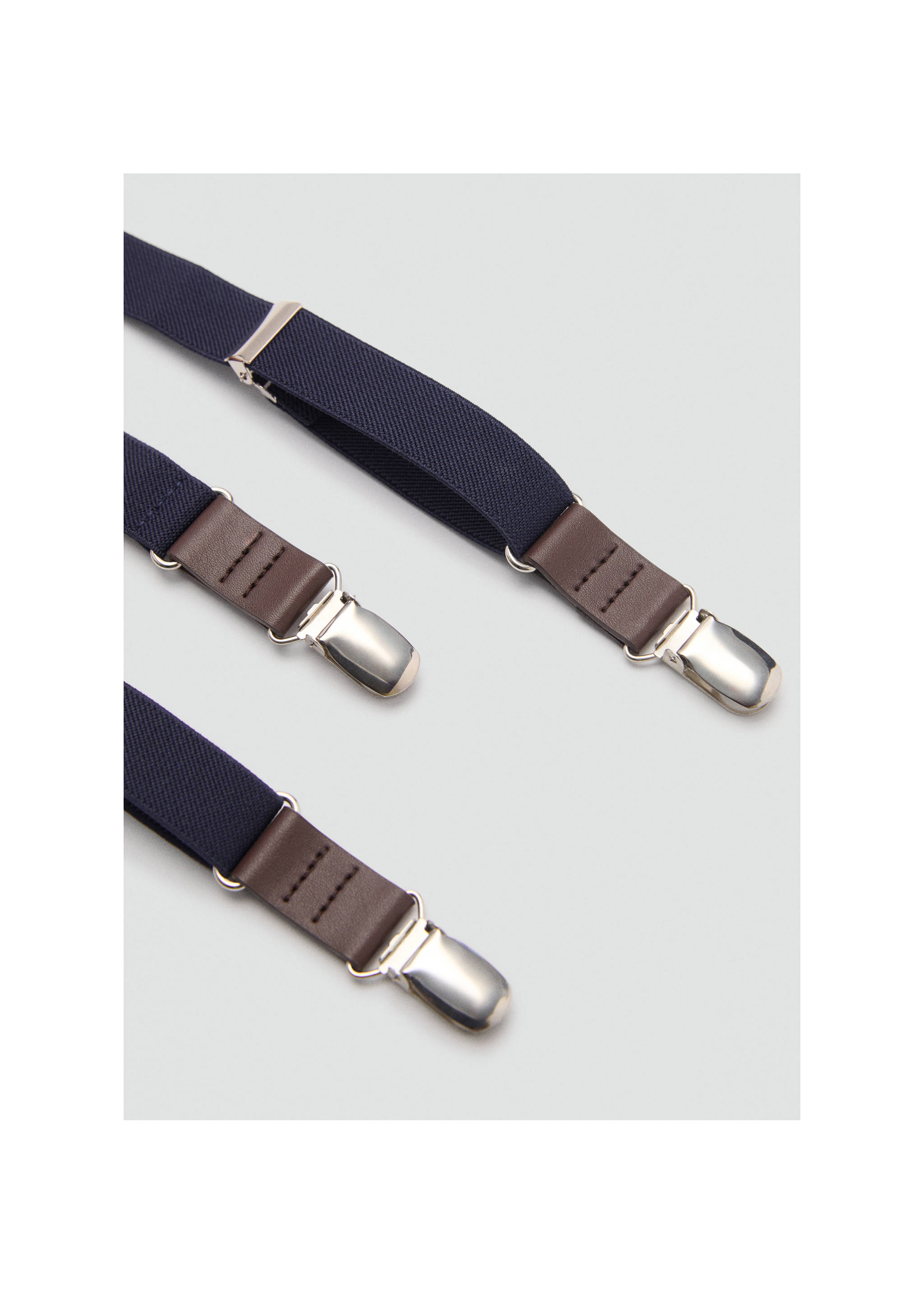 Adjustable elastic braces - Medium plane, Dark Navy. Ref: 17051279-00.