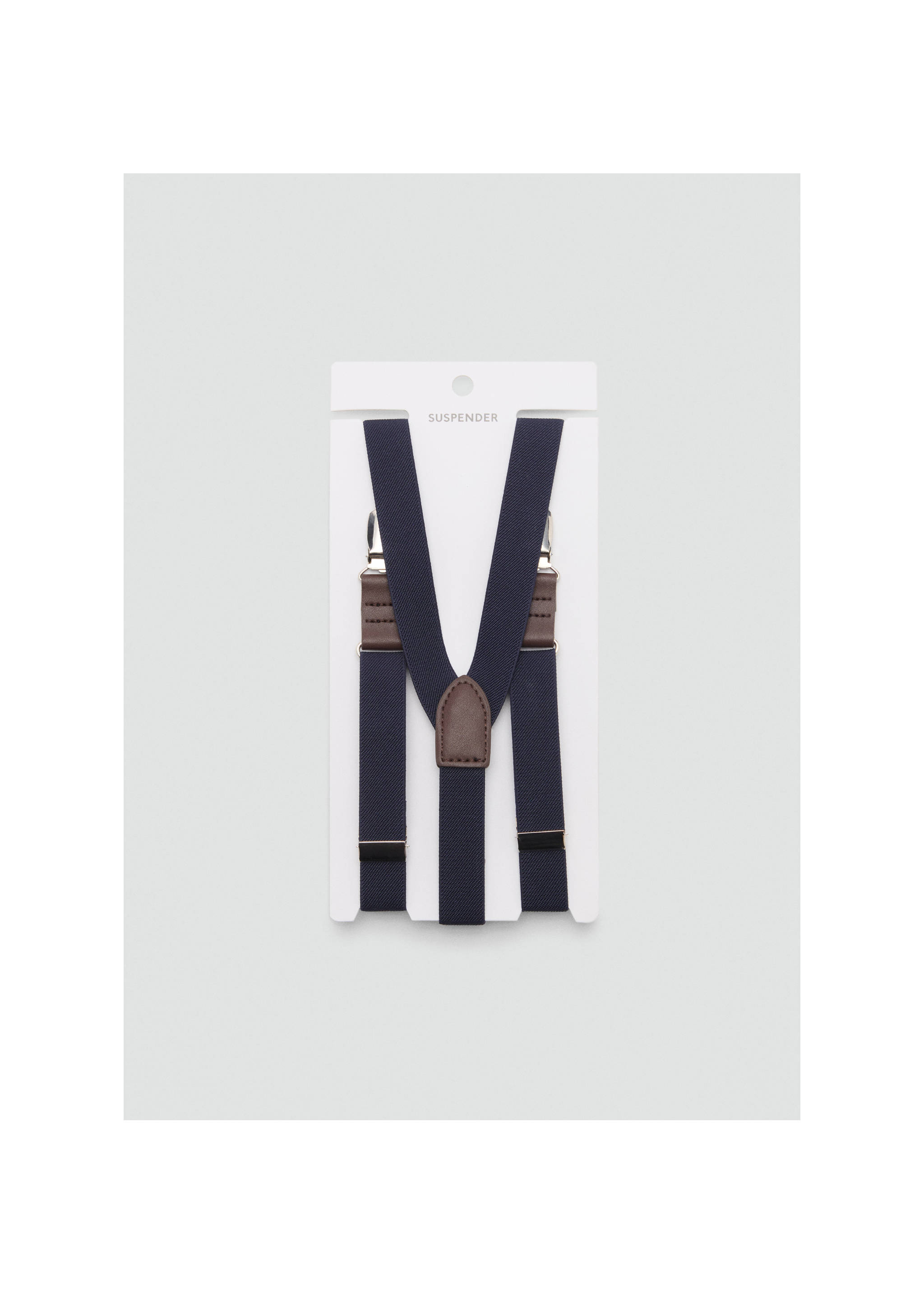 Adjustable elastic braces - Details of the article 2, Dark Navy. Ref: 17051279-00.