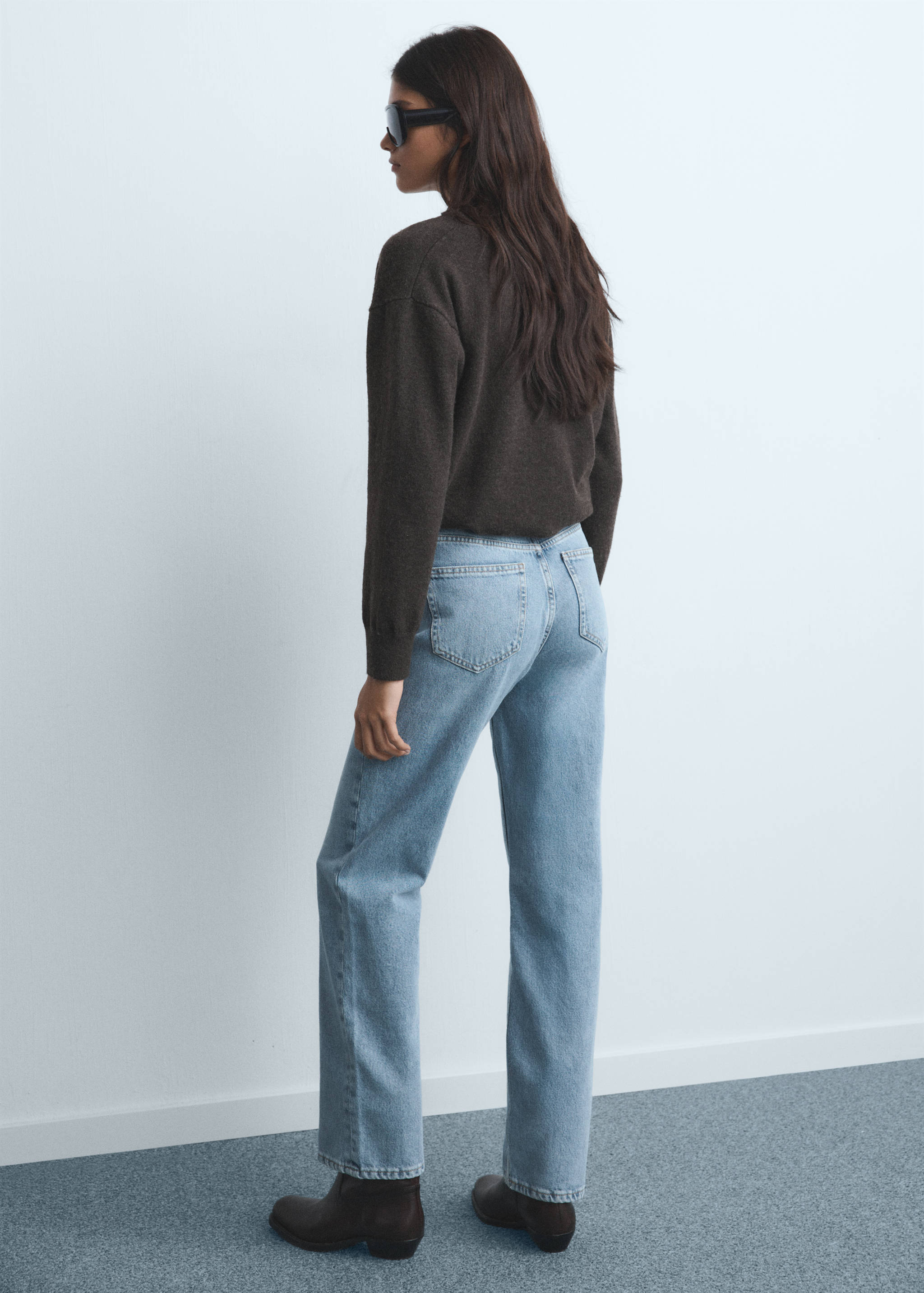 Matilda medium-rise straight-fit jeans - Reverse of the article