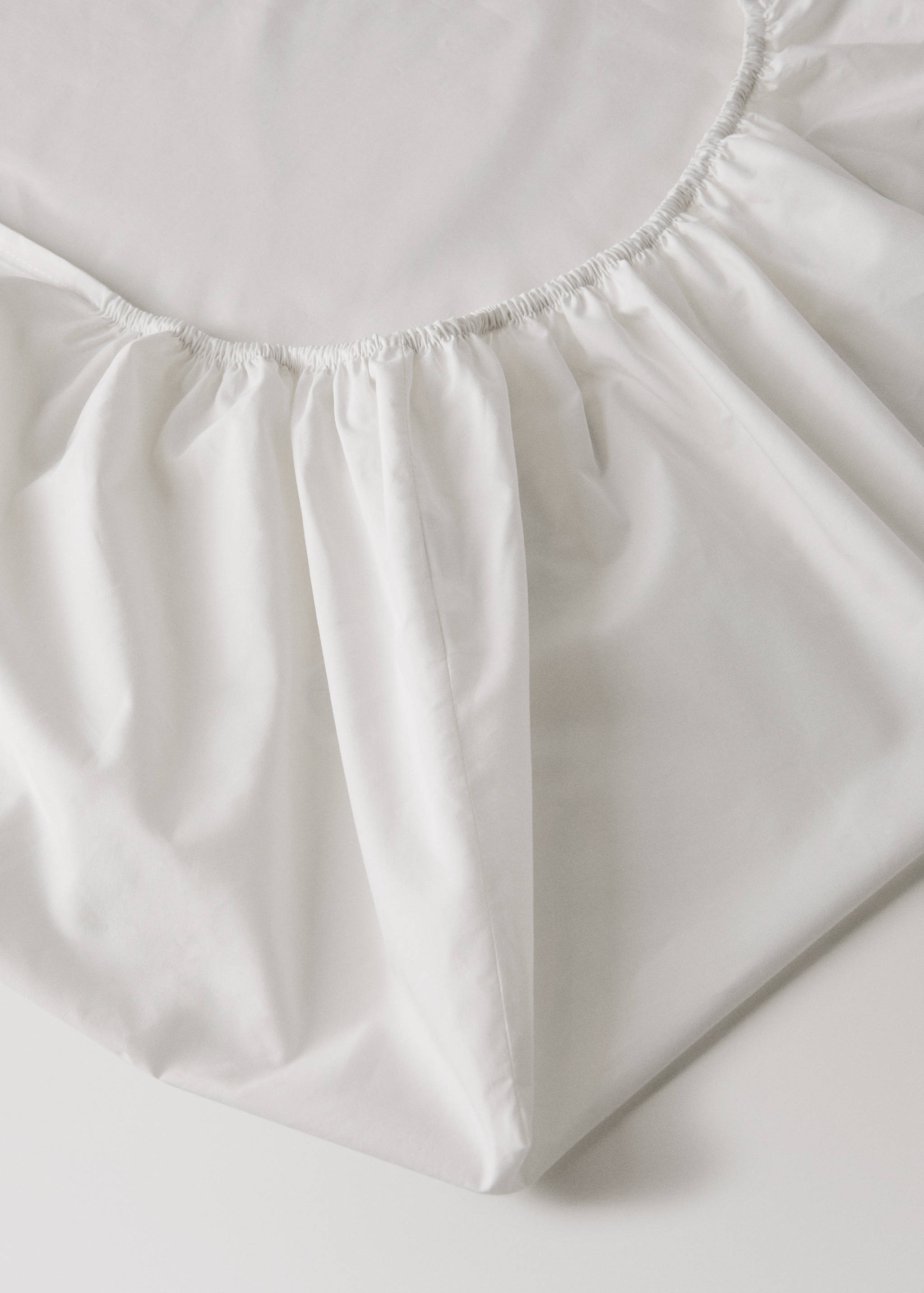 Percale cotton fitted sheet for 150/160 cm bed - Details of the article 1