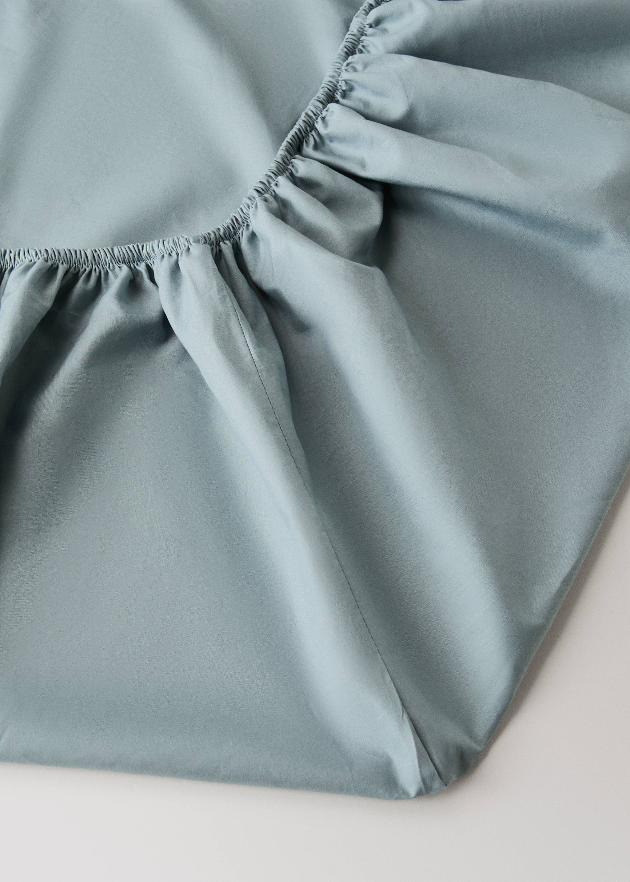 Percale cotton fitted sheet for 150/160 cm bed - Details of the article 1