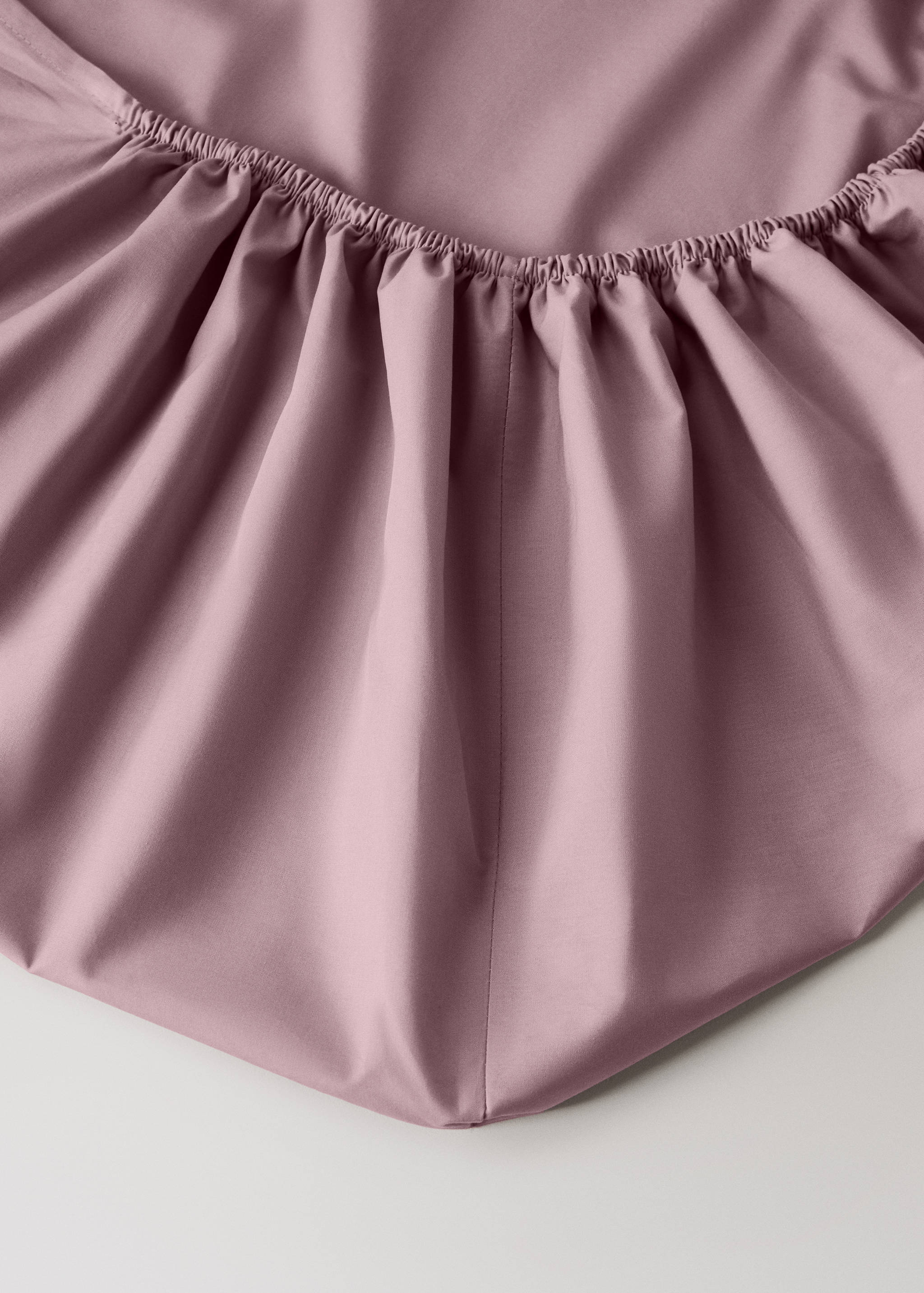 Percale cotton fitted sheet for 150/160 cm bed - Details of the article 1