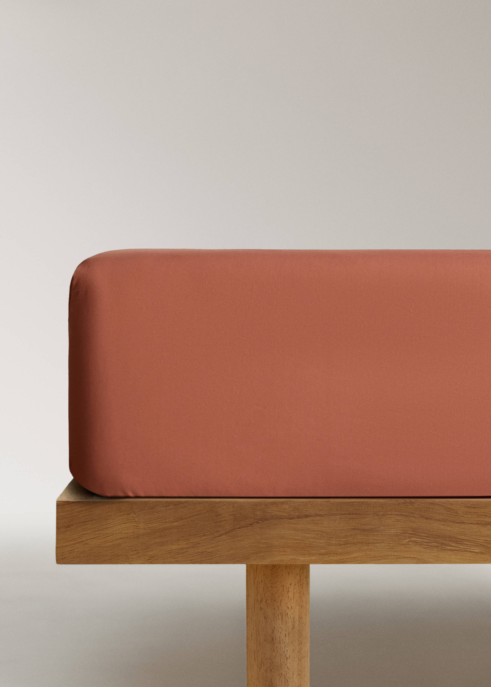 Percale cotton fitted sheet for 150/160 cm bed - Article without model