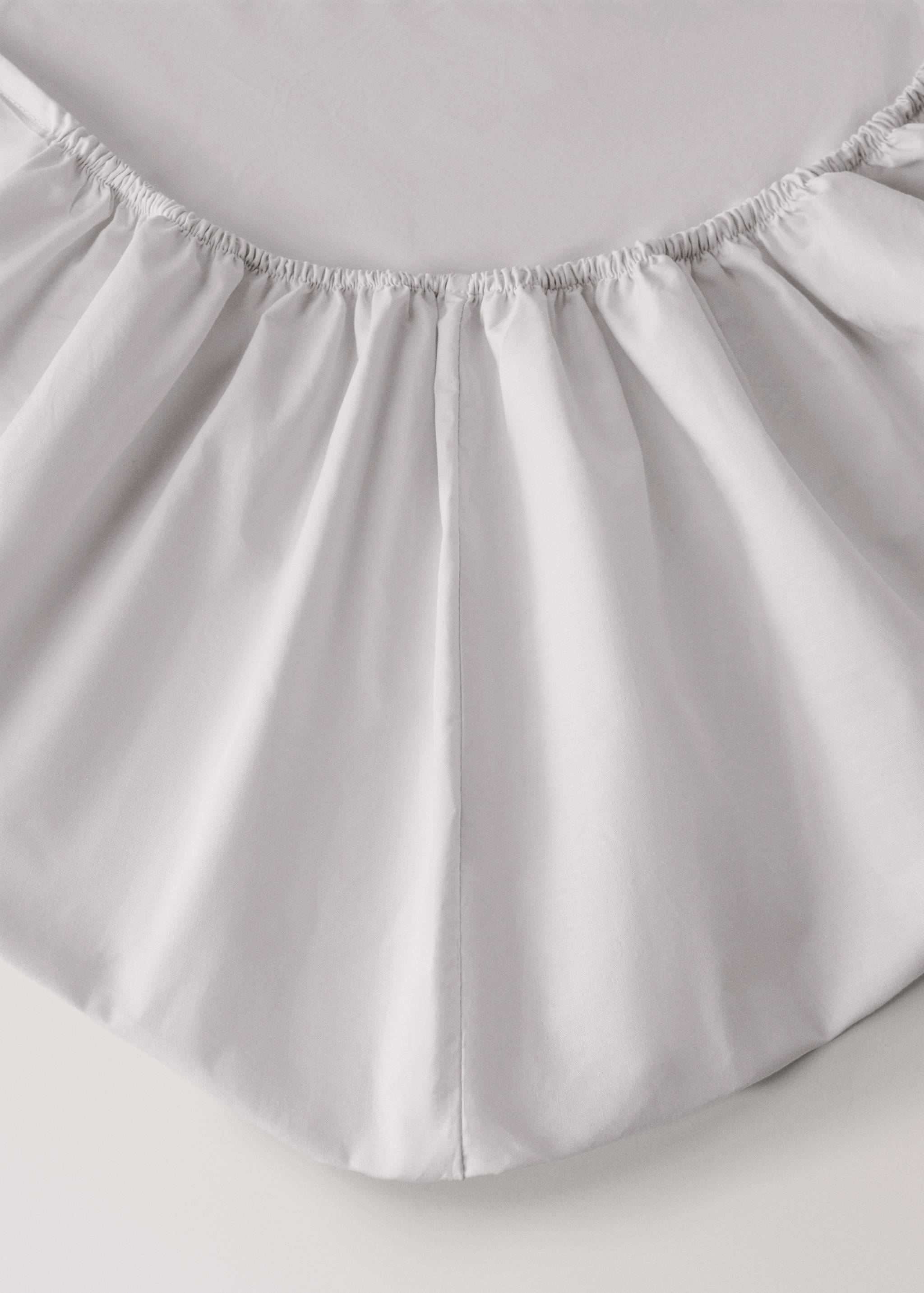 Percale cotton fitted sheet for 150/160 cm bed - Details of the article 1