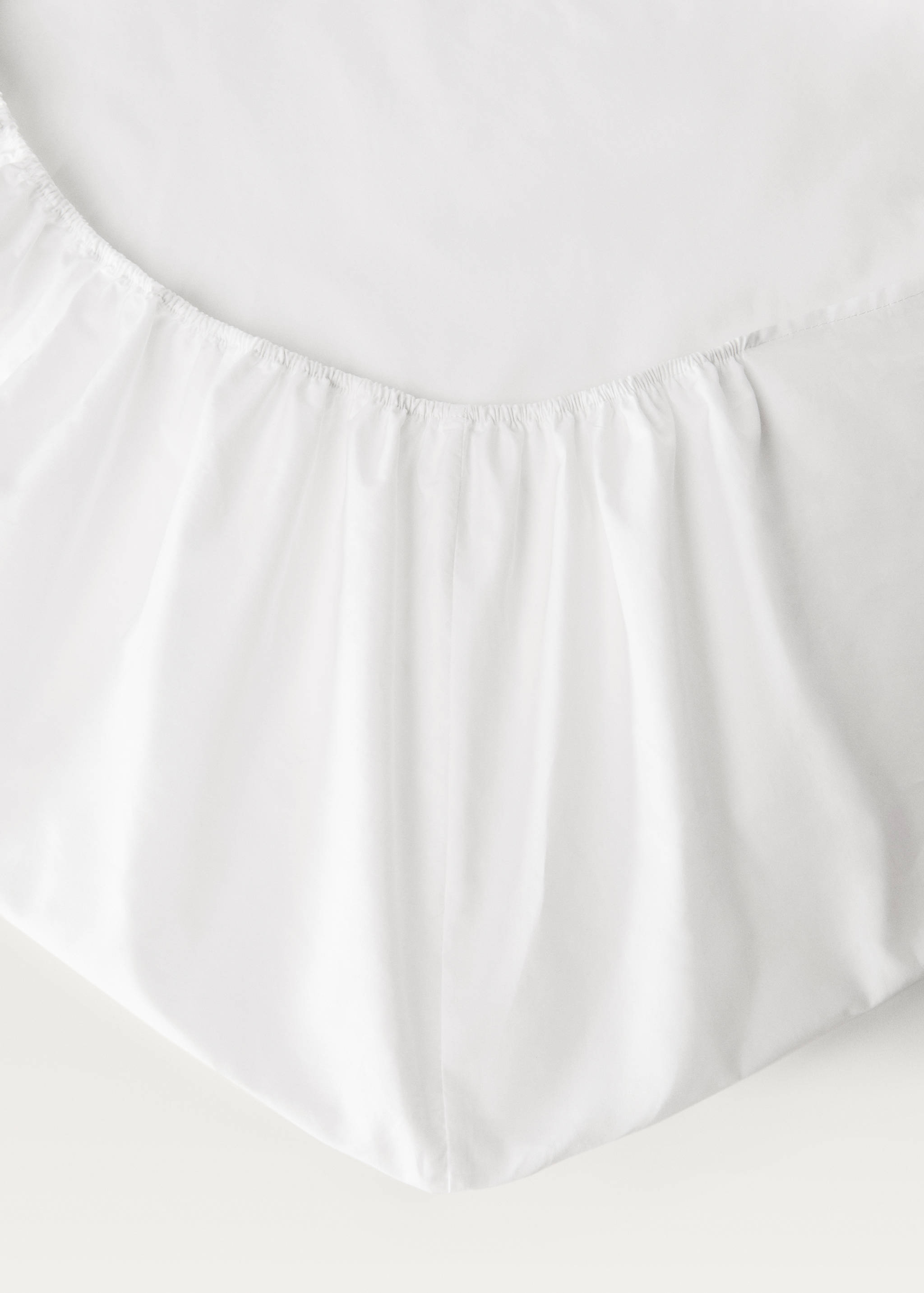 300-thread count percale cotton fitted sheet for 90 cm bed - Details of the article 1