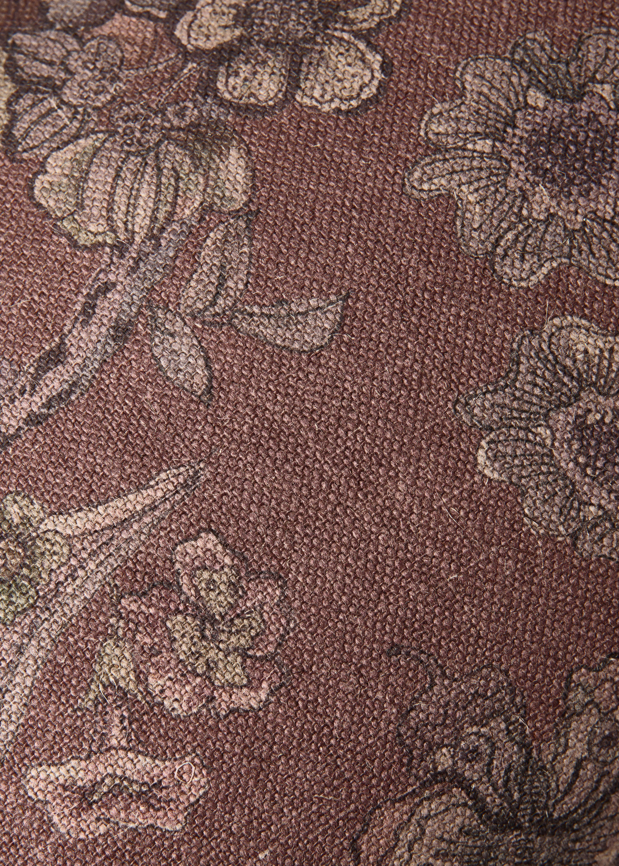 Lněný povlak na polštářek s květinovým vzorem 40x60 cm - Detail zboží 3