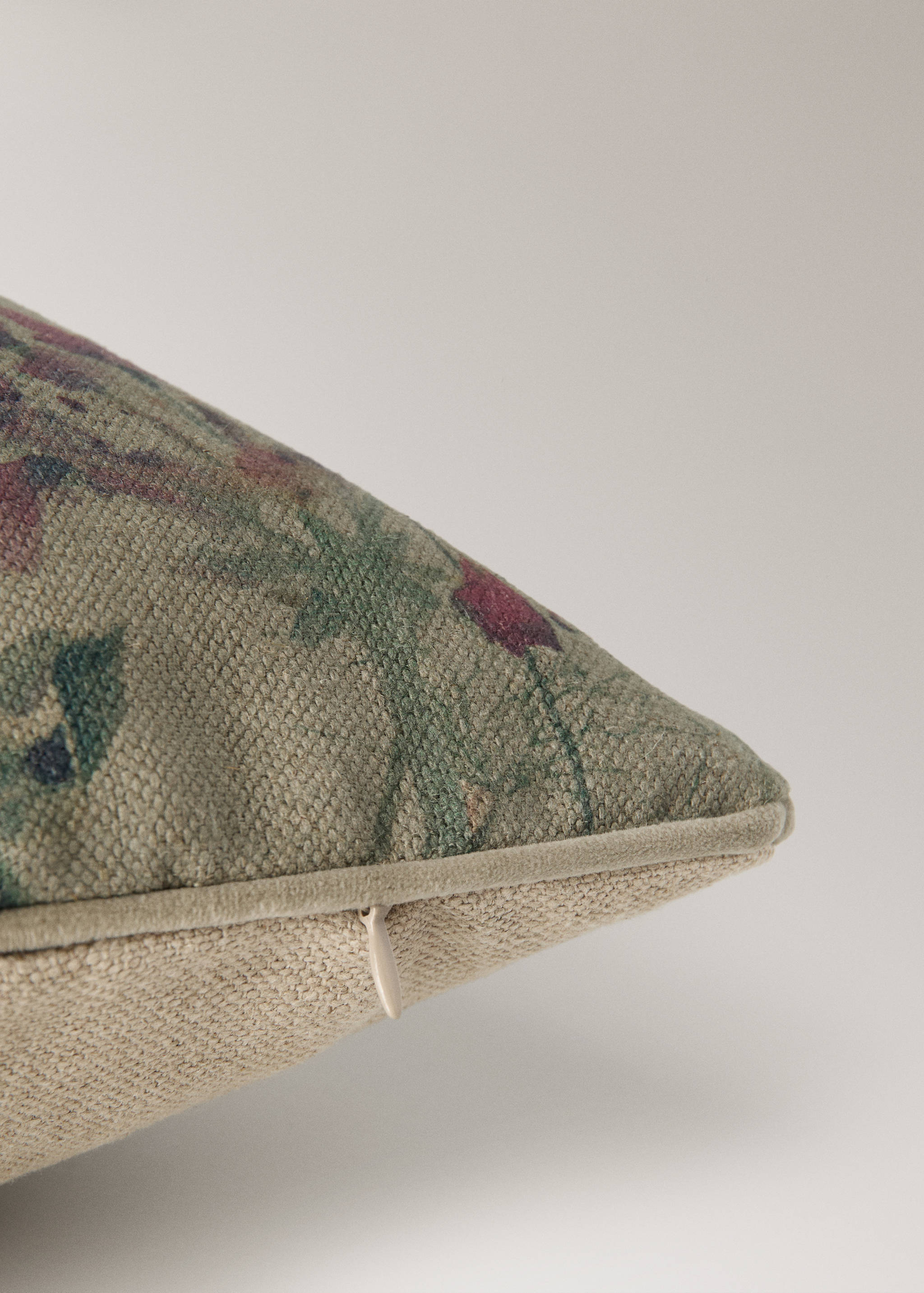 Λινή μαξιλαροθήκη με floral σχέδιο 50x50 εκ. - Λεπτομέρεια του προϊόντος 2