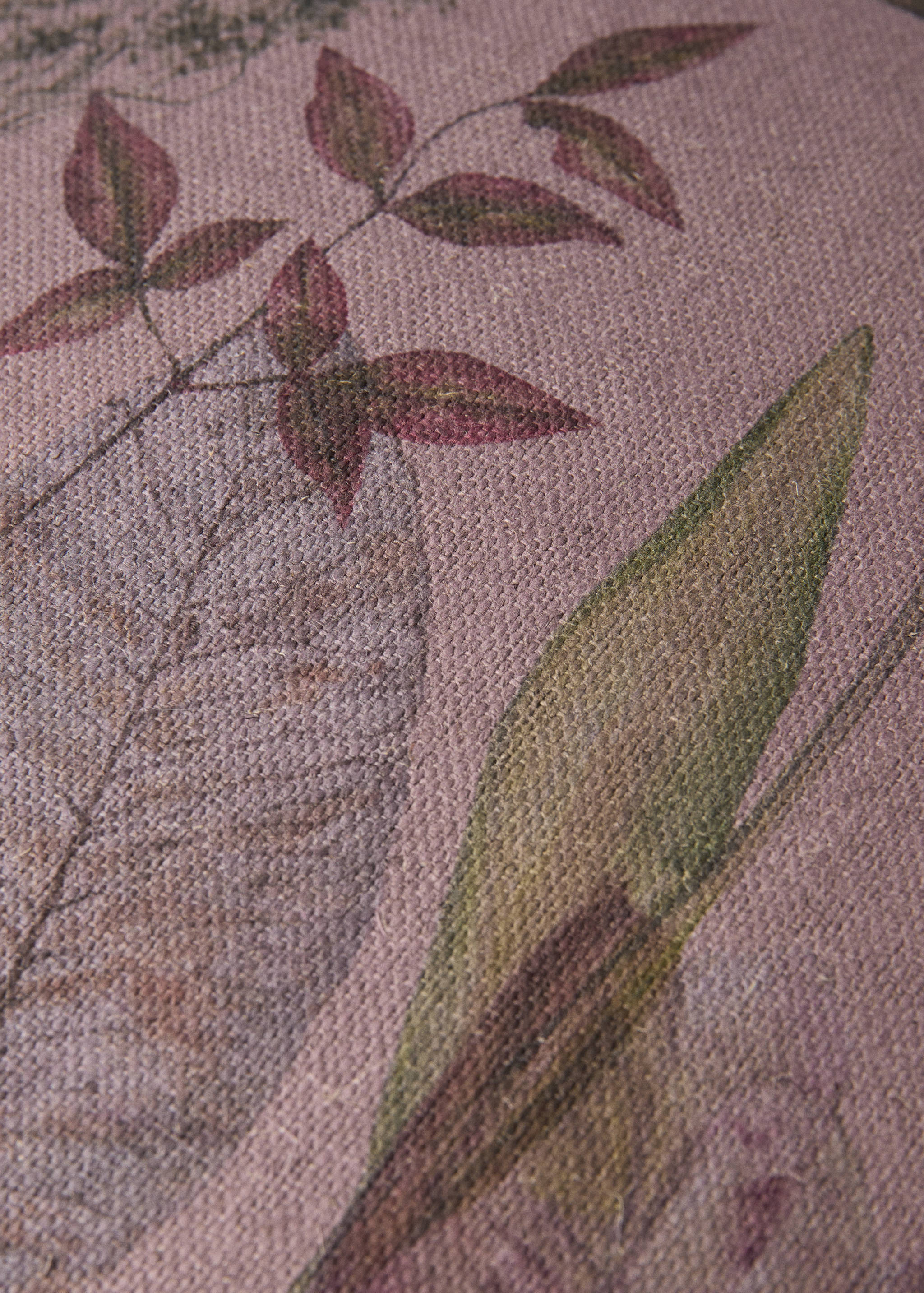 Λινή μαξιλαροθήκη με floral σχέδιο 50x50 εκ. - Λεπτομέρεια του προϊόντος 4