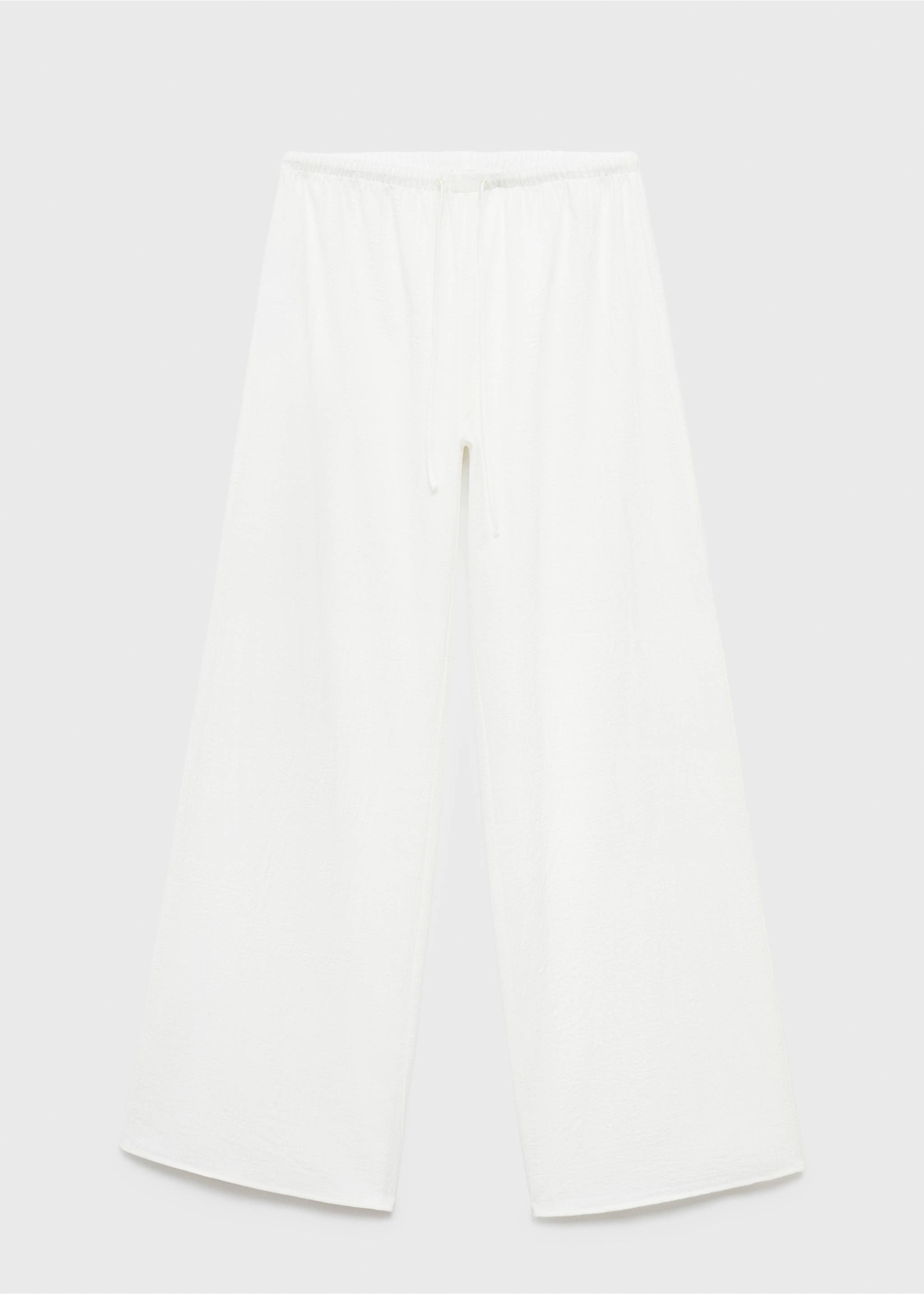 Organic cotton trousers - Article without model, Off White. Ref: 17052040-00.