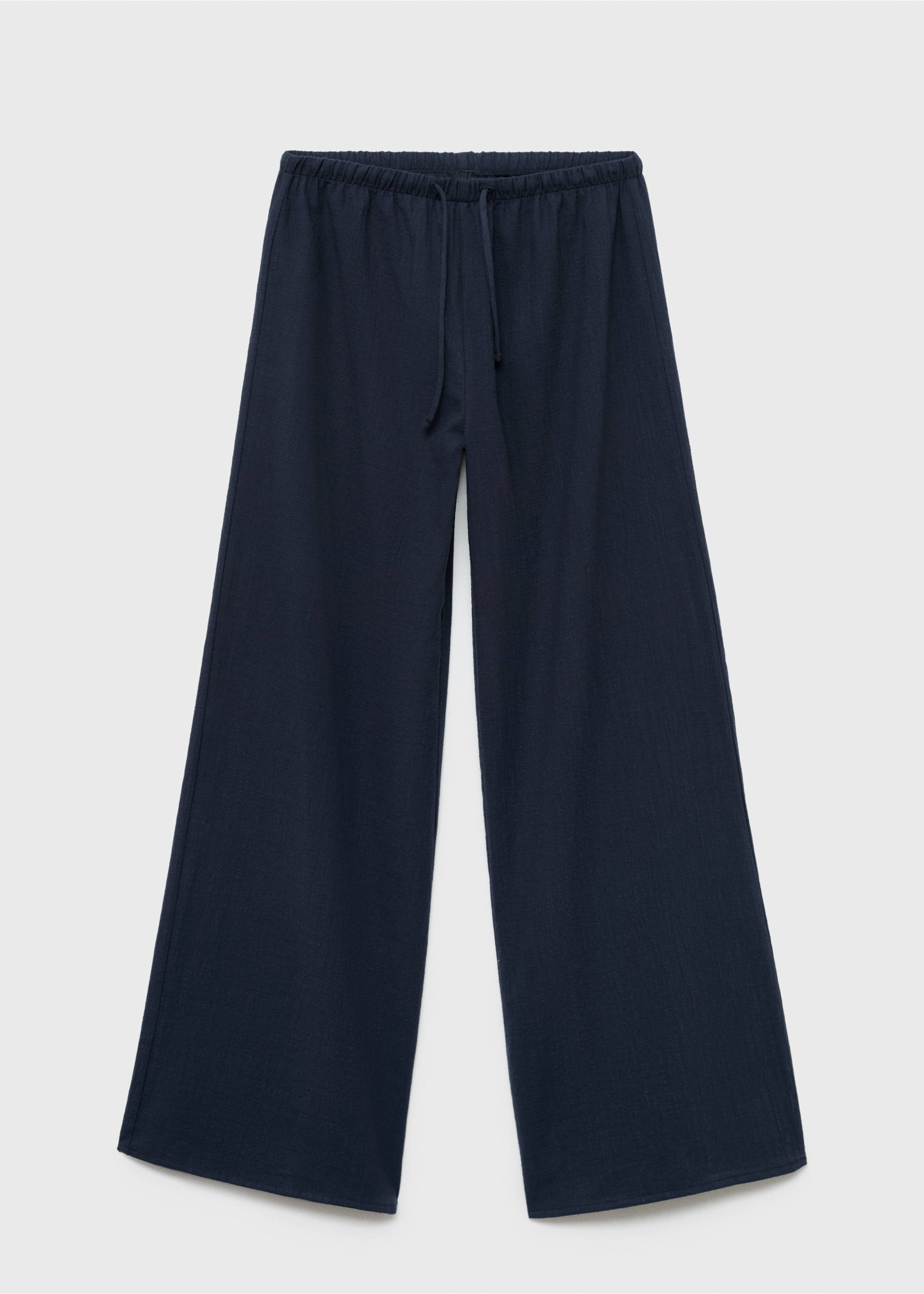 Organic cotton trousers - Article without model, Navy. Ref: 17052040-00.