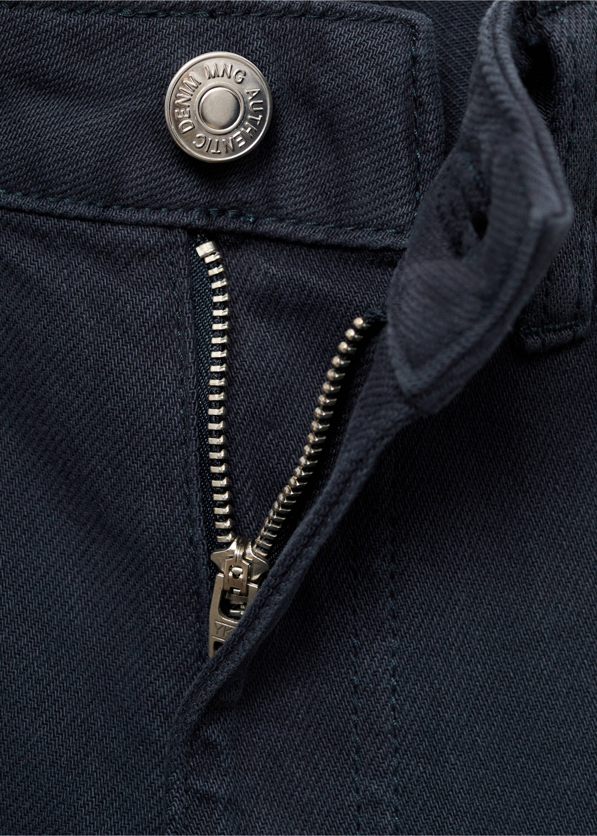 Regular-fit jeans - Details of the article 8, Navy. Ref: 17052534-00.