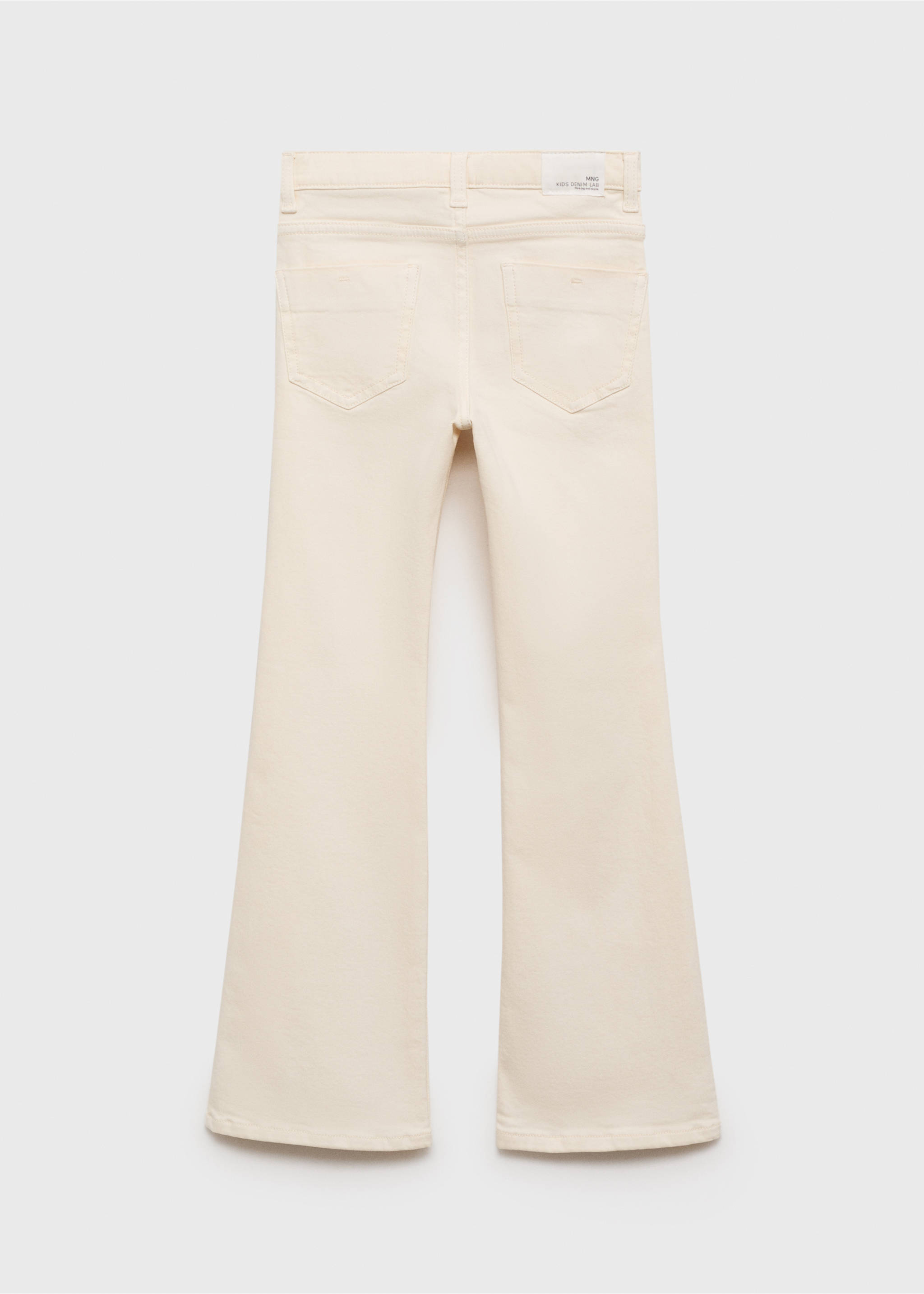 Jeans flare bolsillos - Reverso del artículo, Crudo. Ref: 17052535-00.