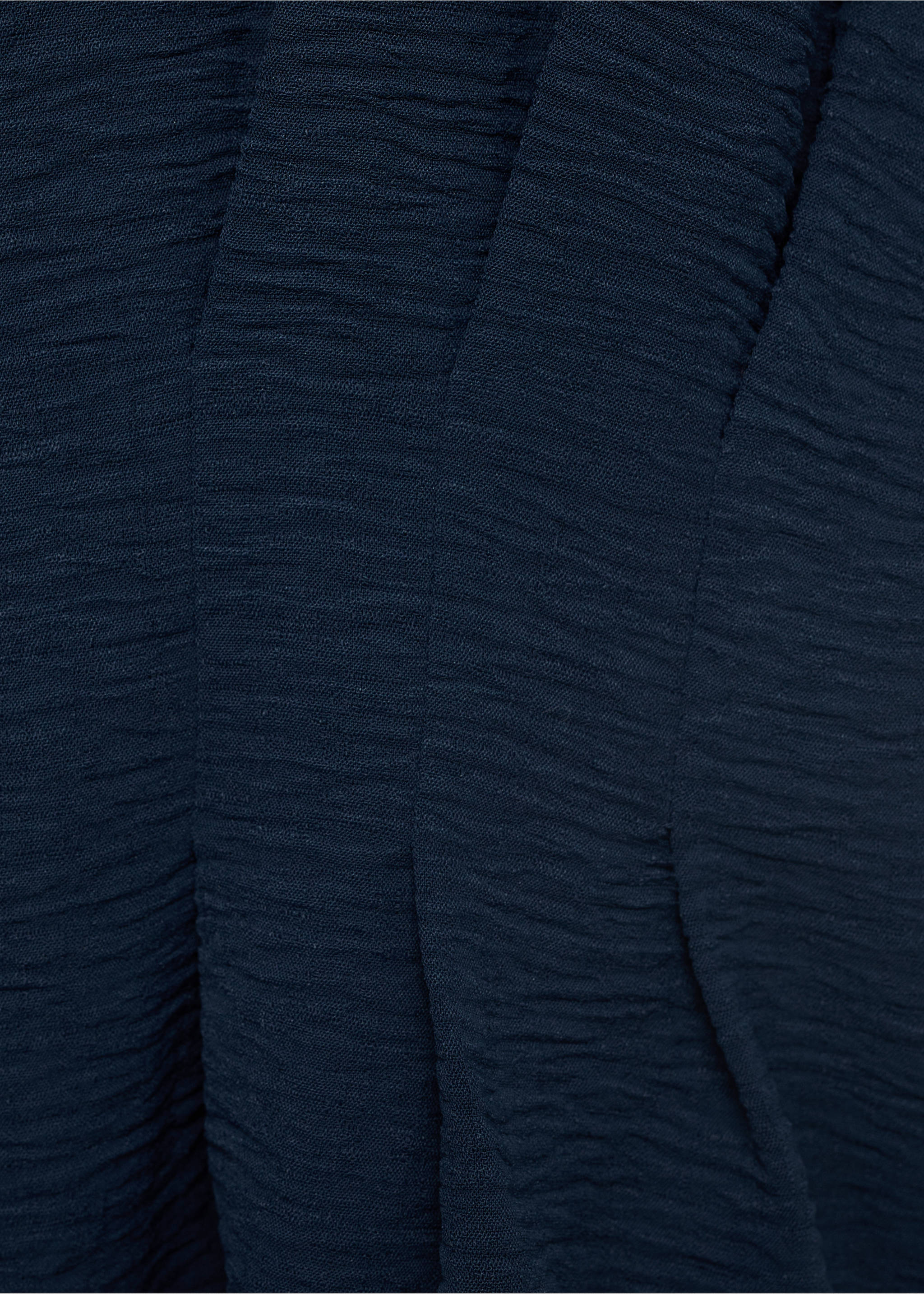 Fitted peplum blouse - Details of the article 8, Navy. Ref: 17052536-00.