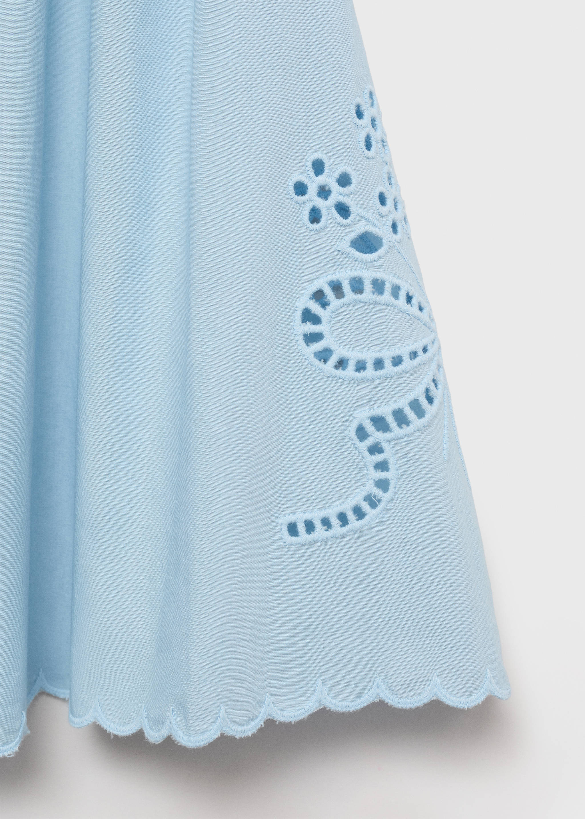 Embroidered skirt with scalloped hem - Details of the article 8