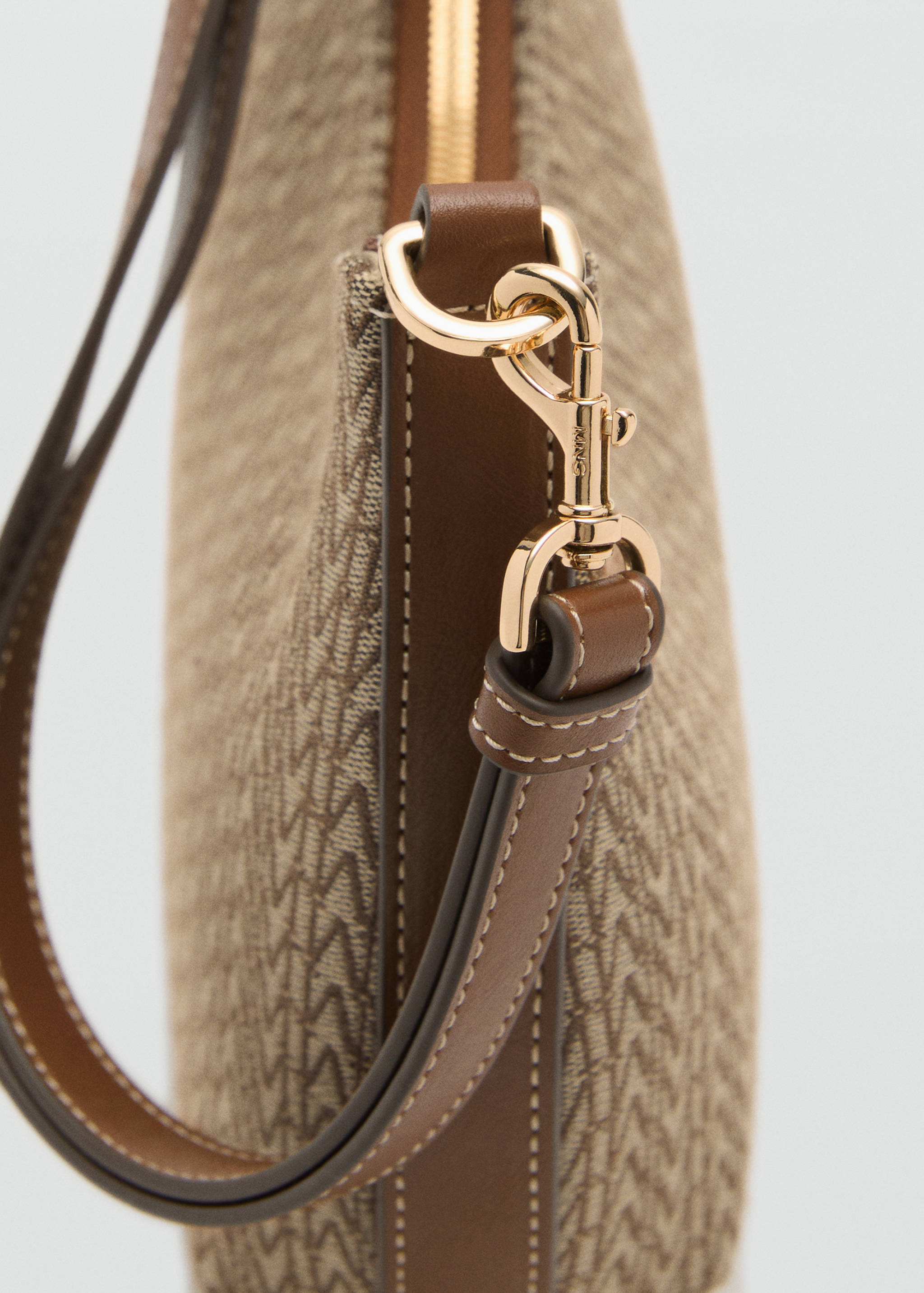 Logo-Jacquard-Schultertasche - Detail des Artikels 3