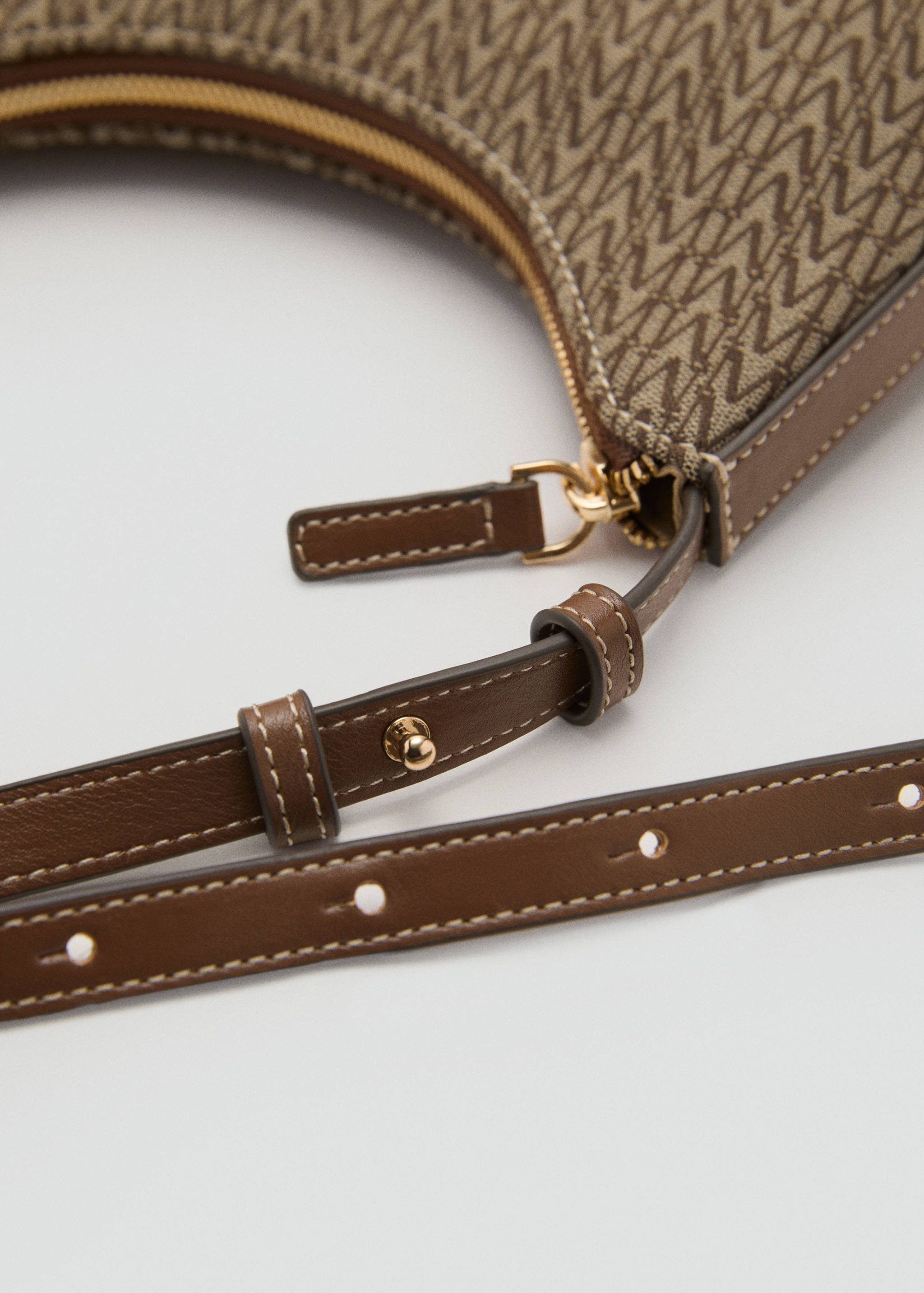 Logo-Jacquard-Schultertasche - Detail des Artikels 4