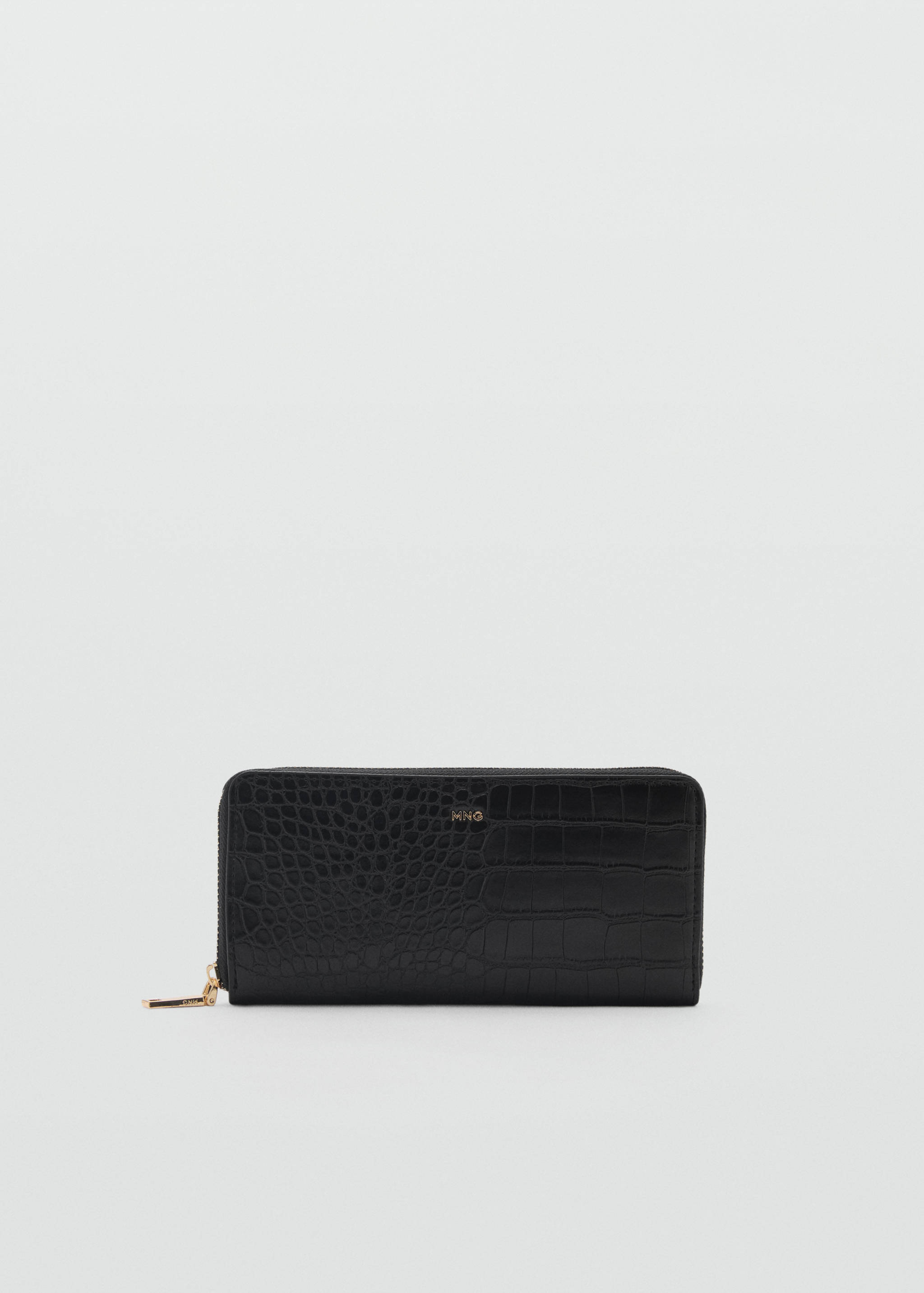 Large croc-effect wallet - Article without model