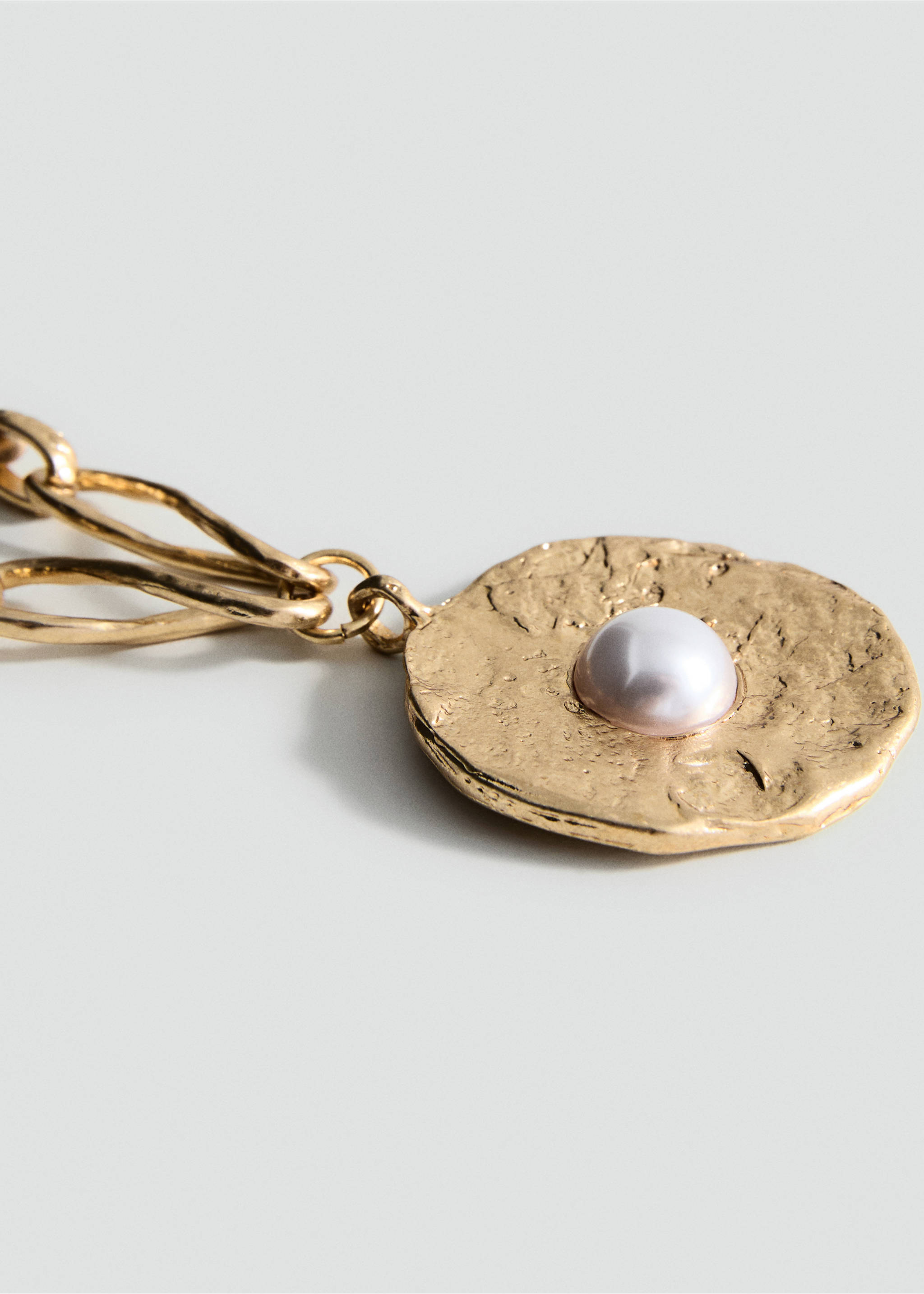 Collar colgante circular combinado - Plano medio, Oro. Ref: 17052547-00.