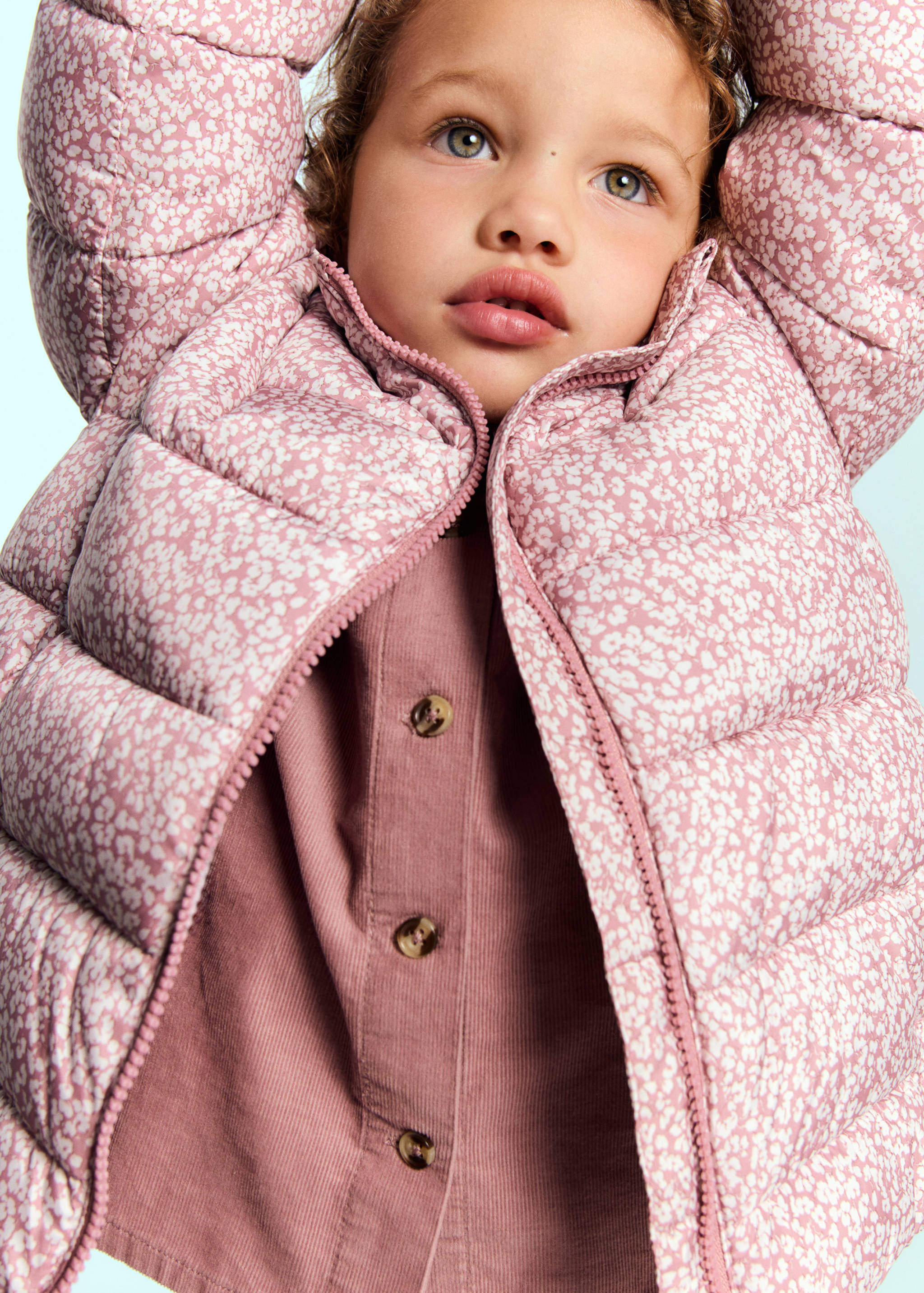 Anorak à capuche motif floral - Détail de l'article 1