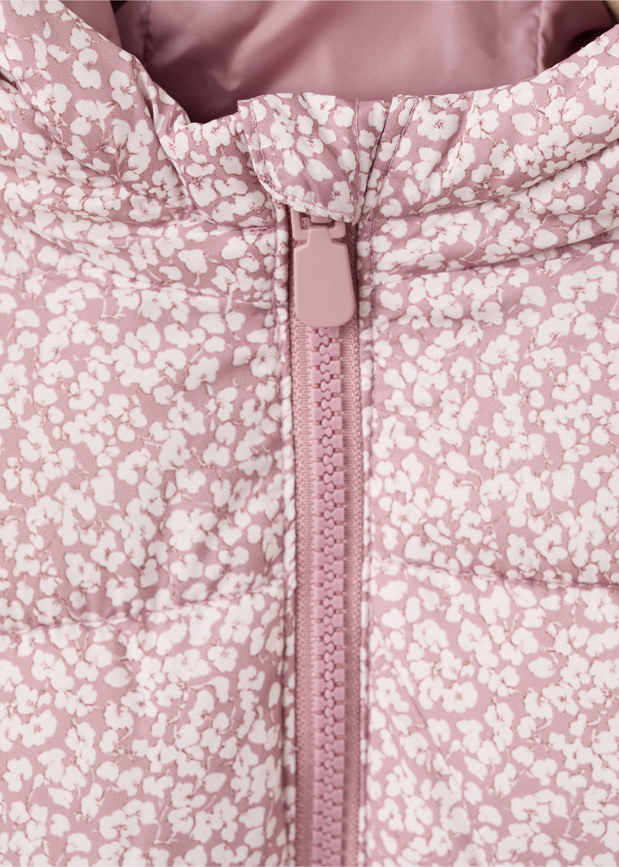 Anorak à capuche motif floral - Détail de l'article 8, Rose. Ref: 17052896-00.