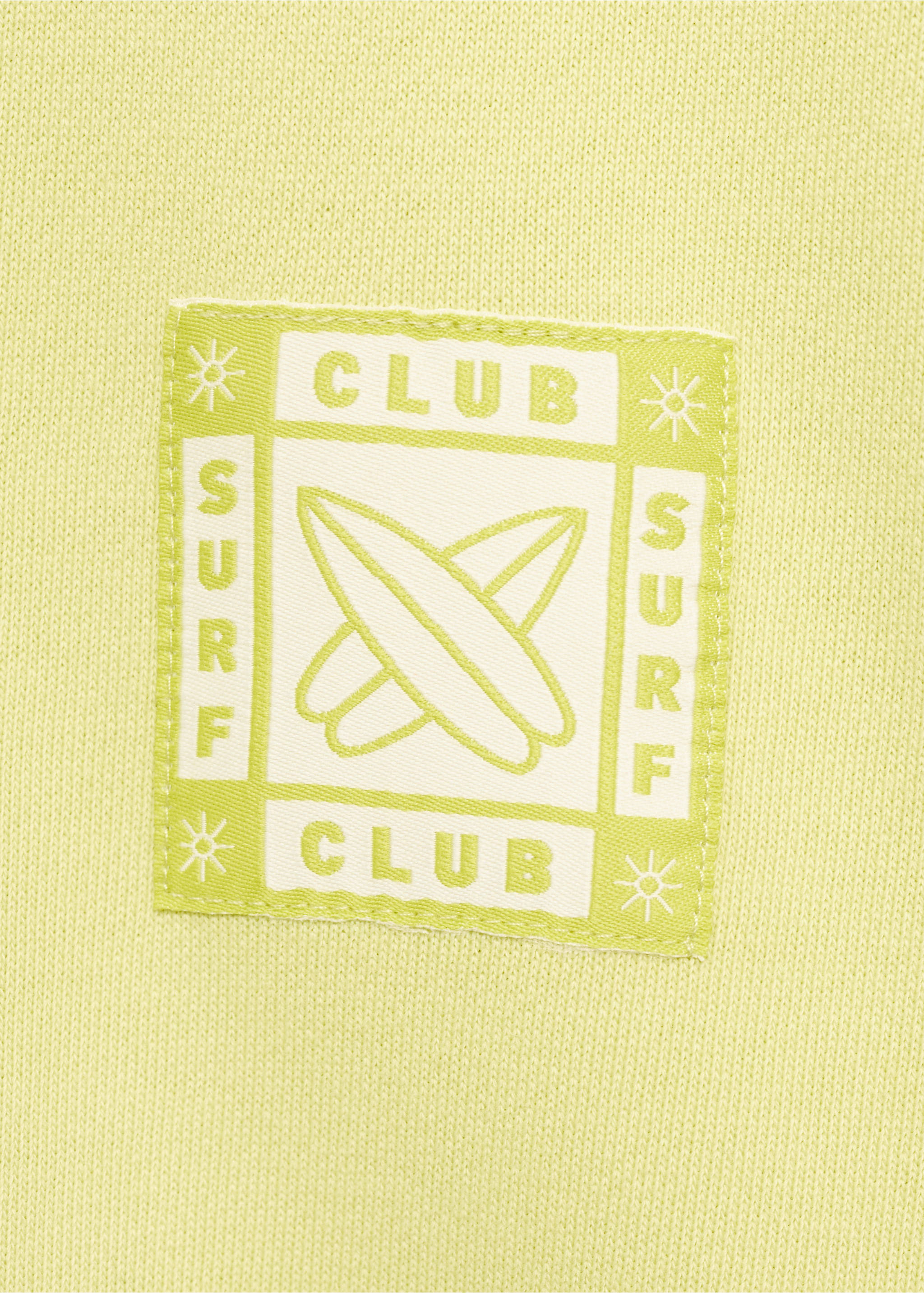 Oversized printed sweatshirt - Details of the article 8, Lime. Ref: 17052897-00.