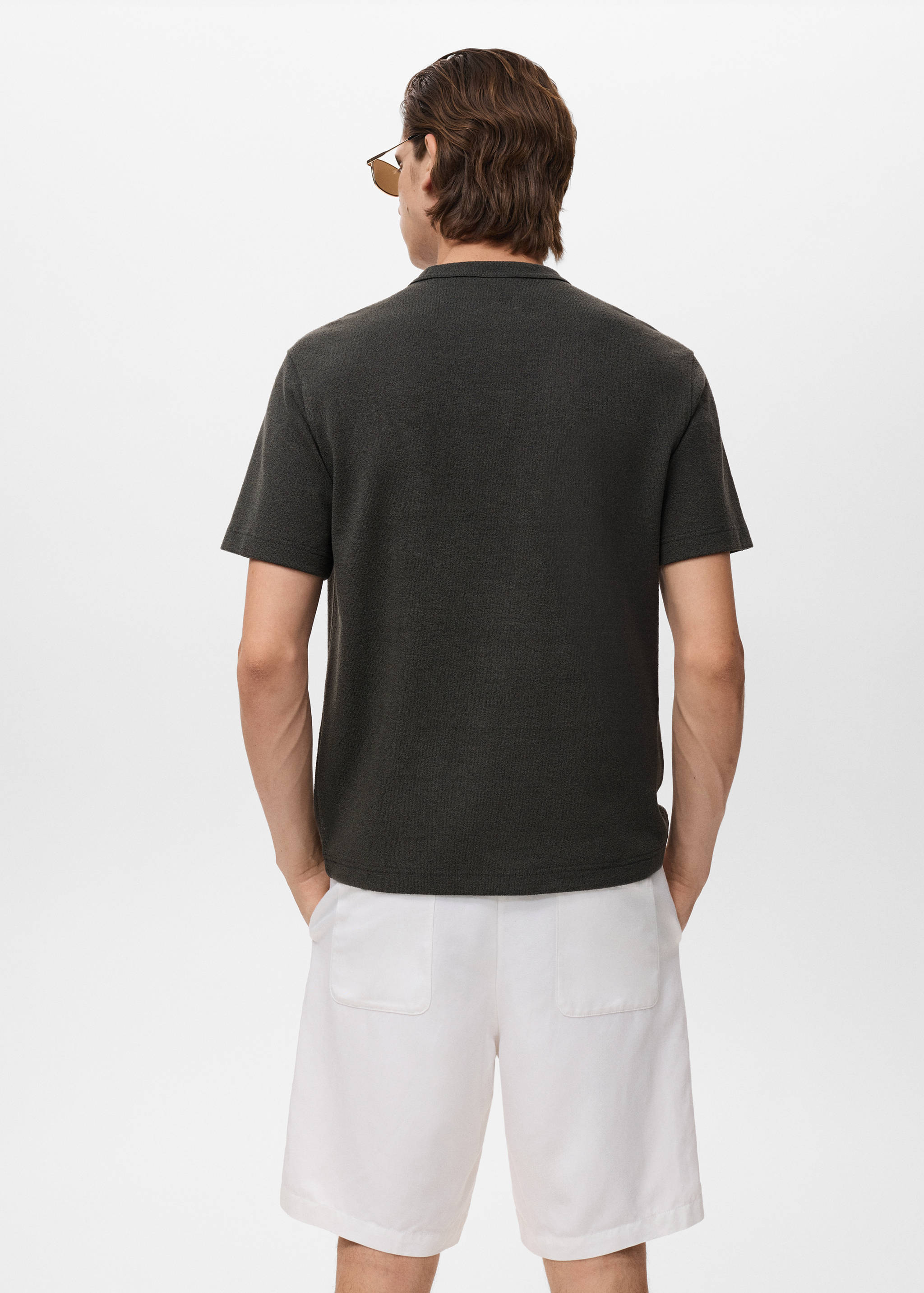 Fine-knit T-shirt - Reverse of the article