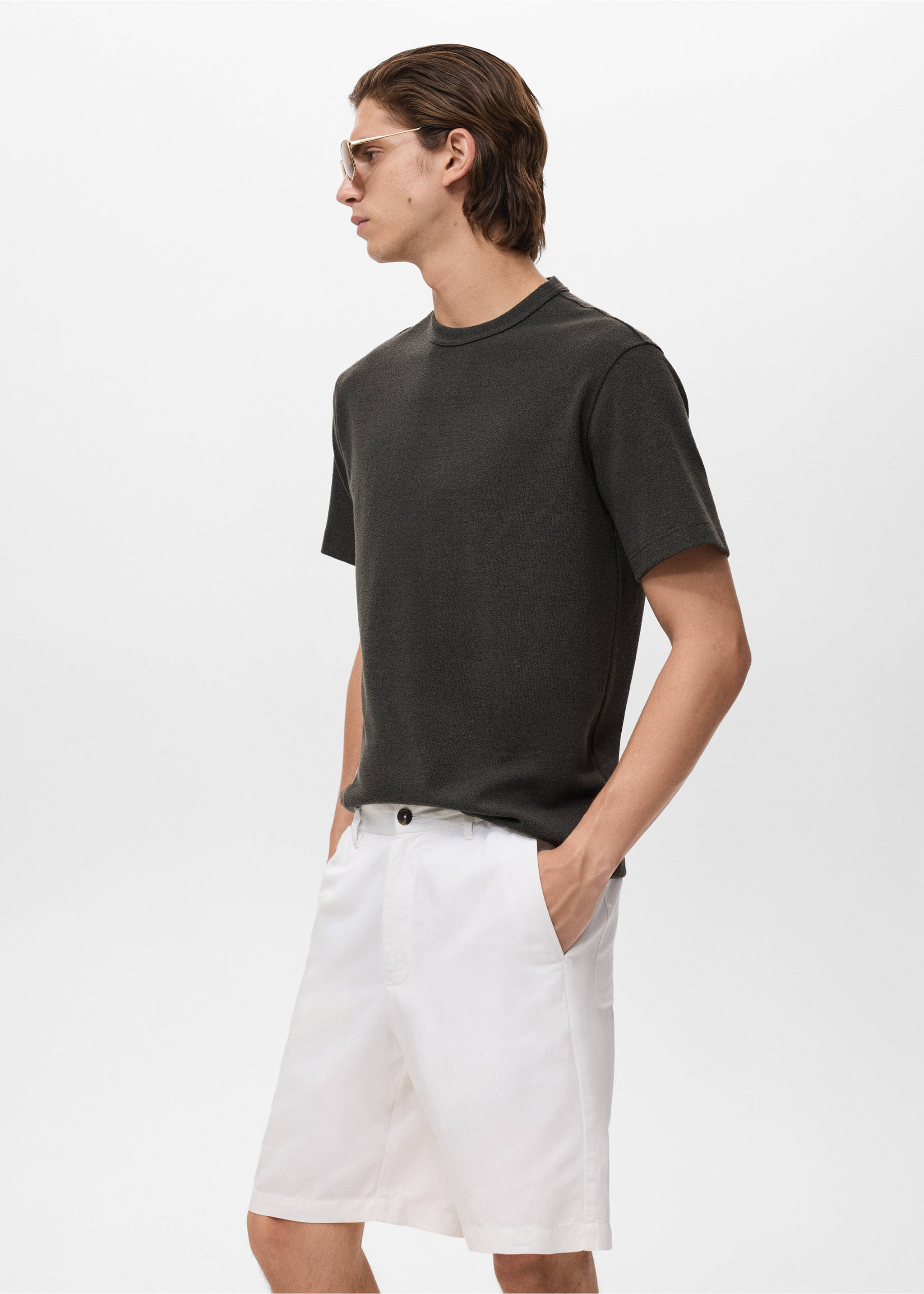 Camiseta punto fino - Detalle del artículo 2, Gris antracita. Ref: 17052899-00.