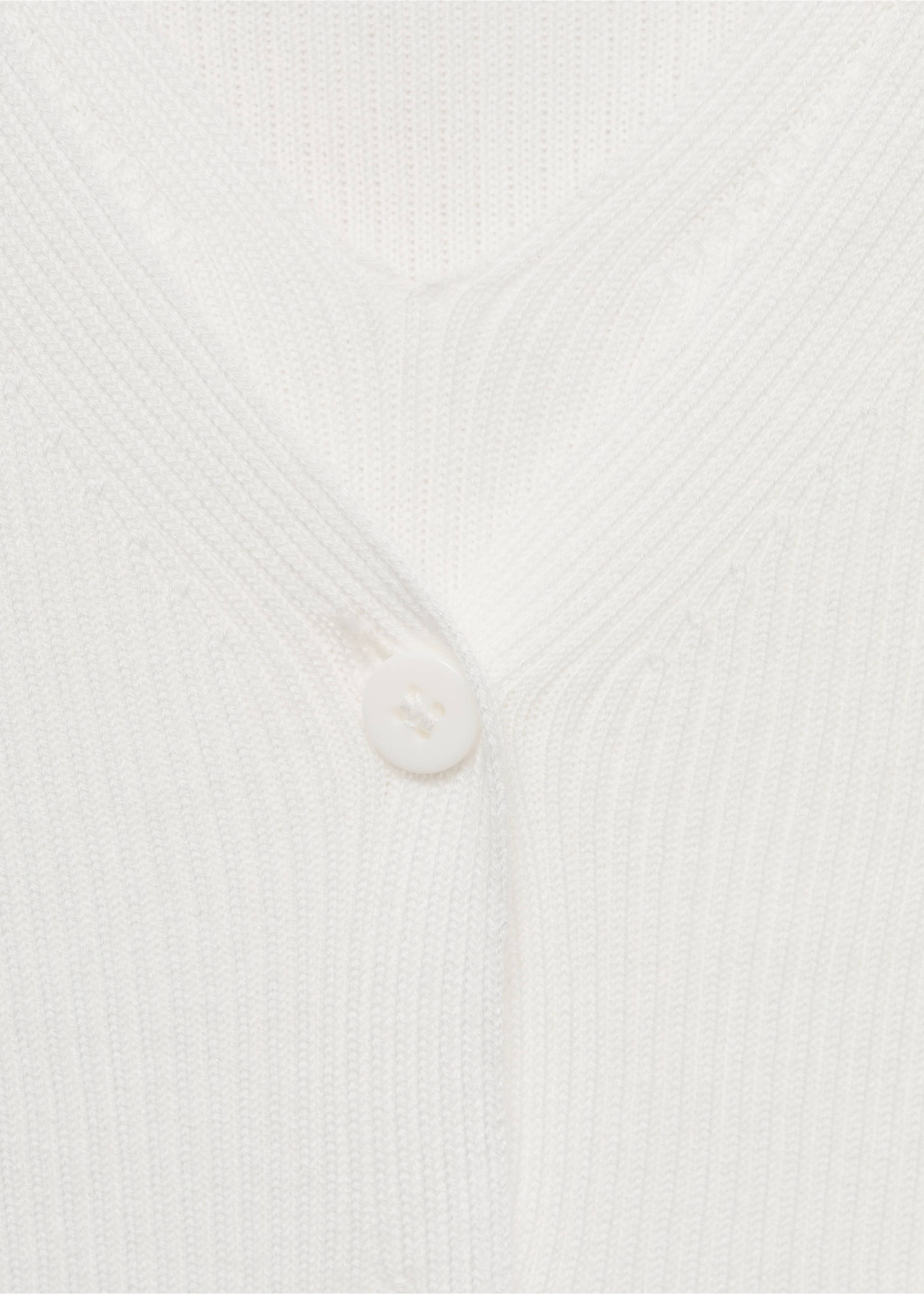 Mixed ribbed sweater - Details of the article 8, White. Ref: 17052901-00.