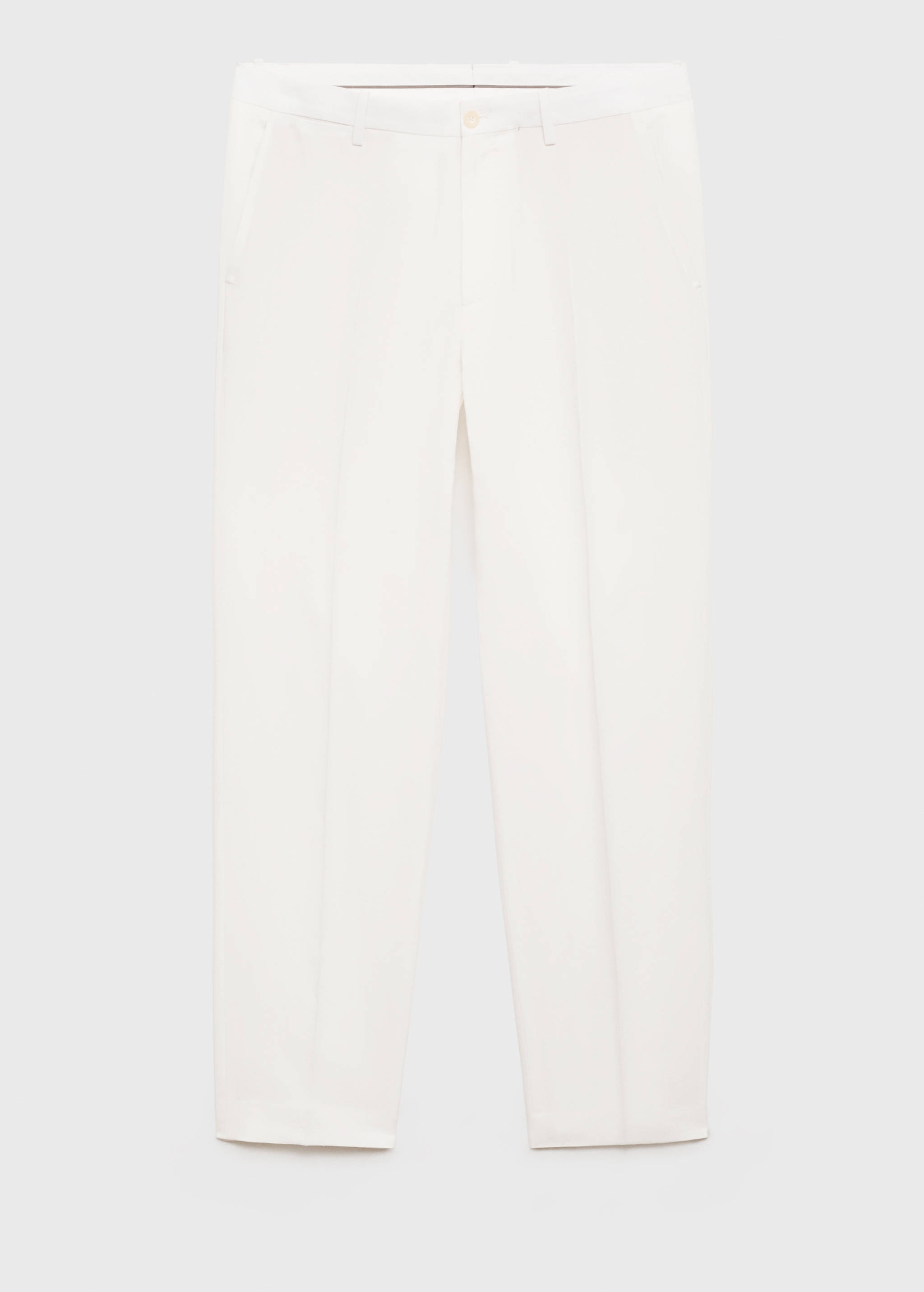 Straight-leg trousers in a linen and lyocell blend - Article without model