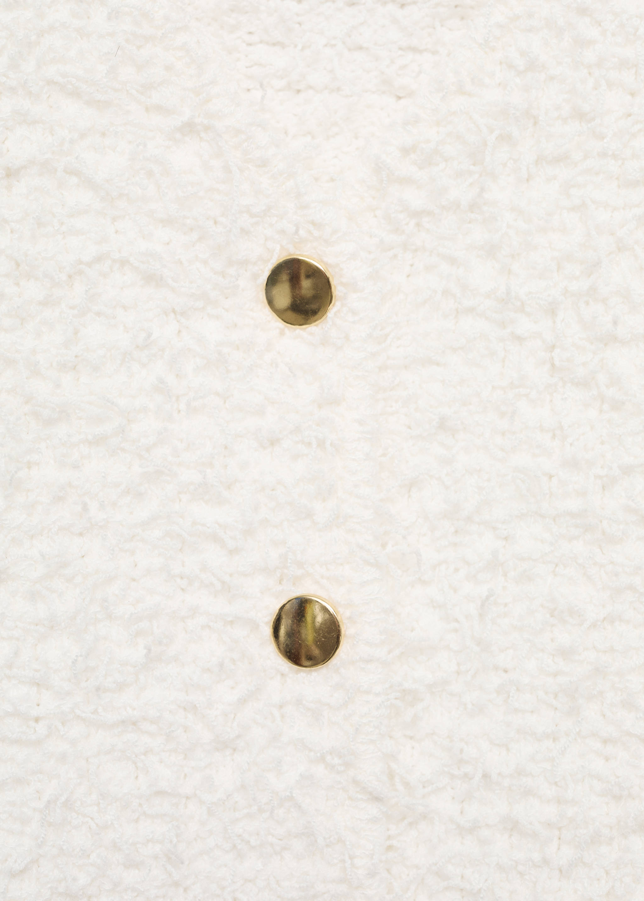 Short-sleeved bouclé cardigan - Details of the article 8