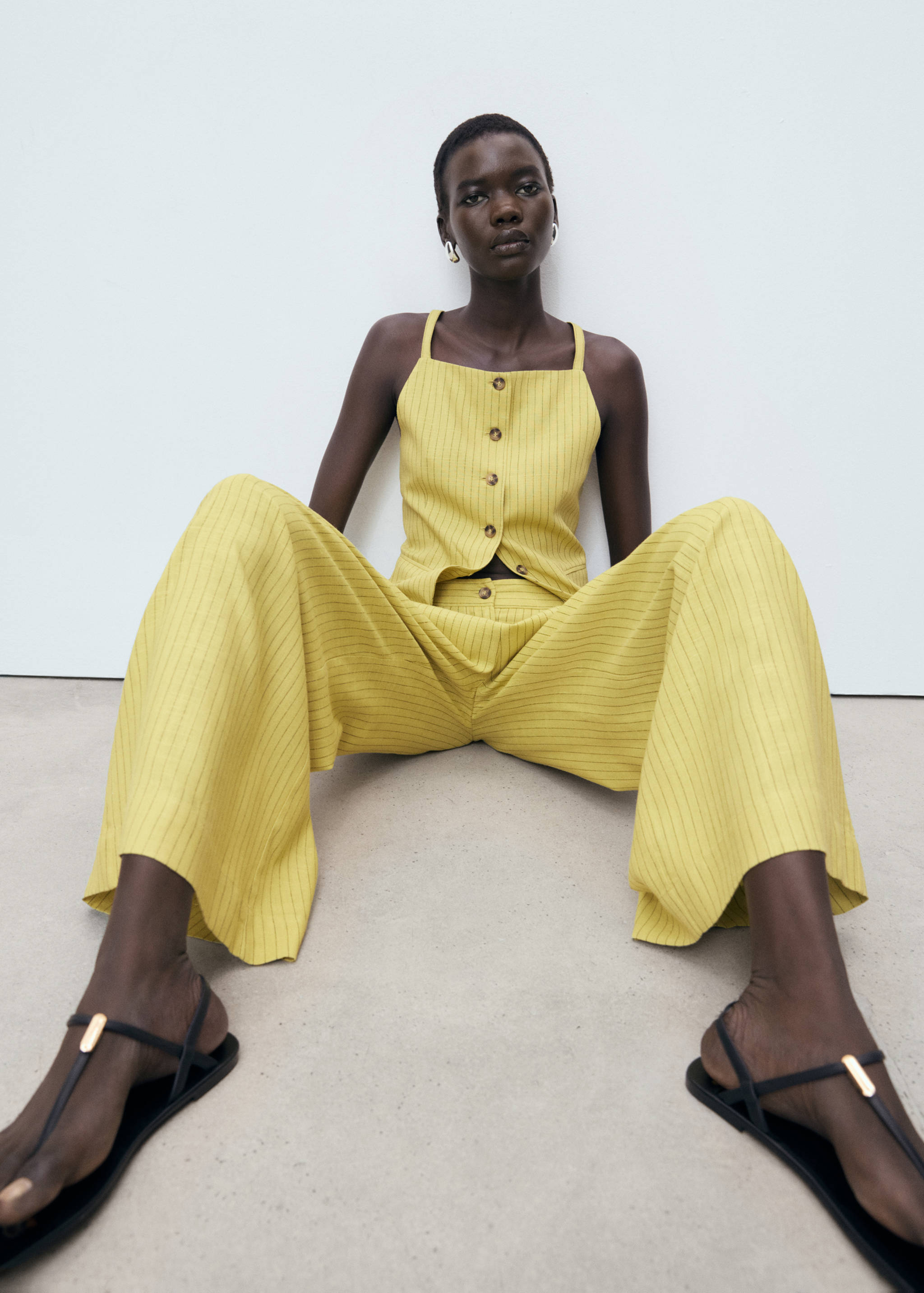 Pantalons vestit rectes ratlles - Detall de l'article 2