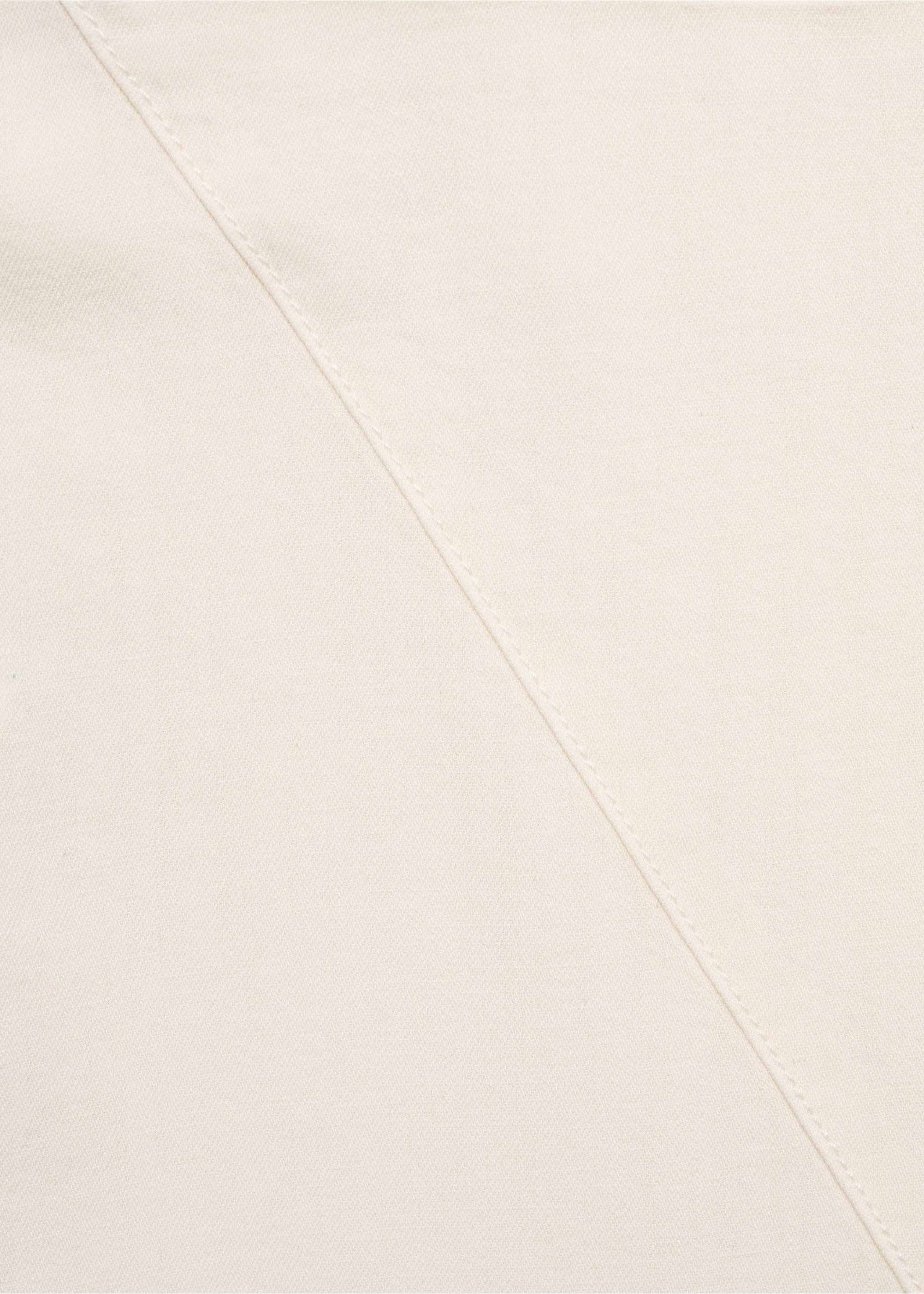 Asymmetrical cotton midi-skirt - Details of the article 8, Ecru. Ref: 17052907-00.