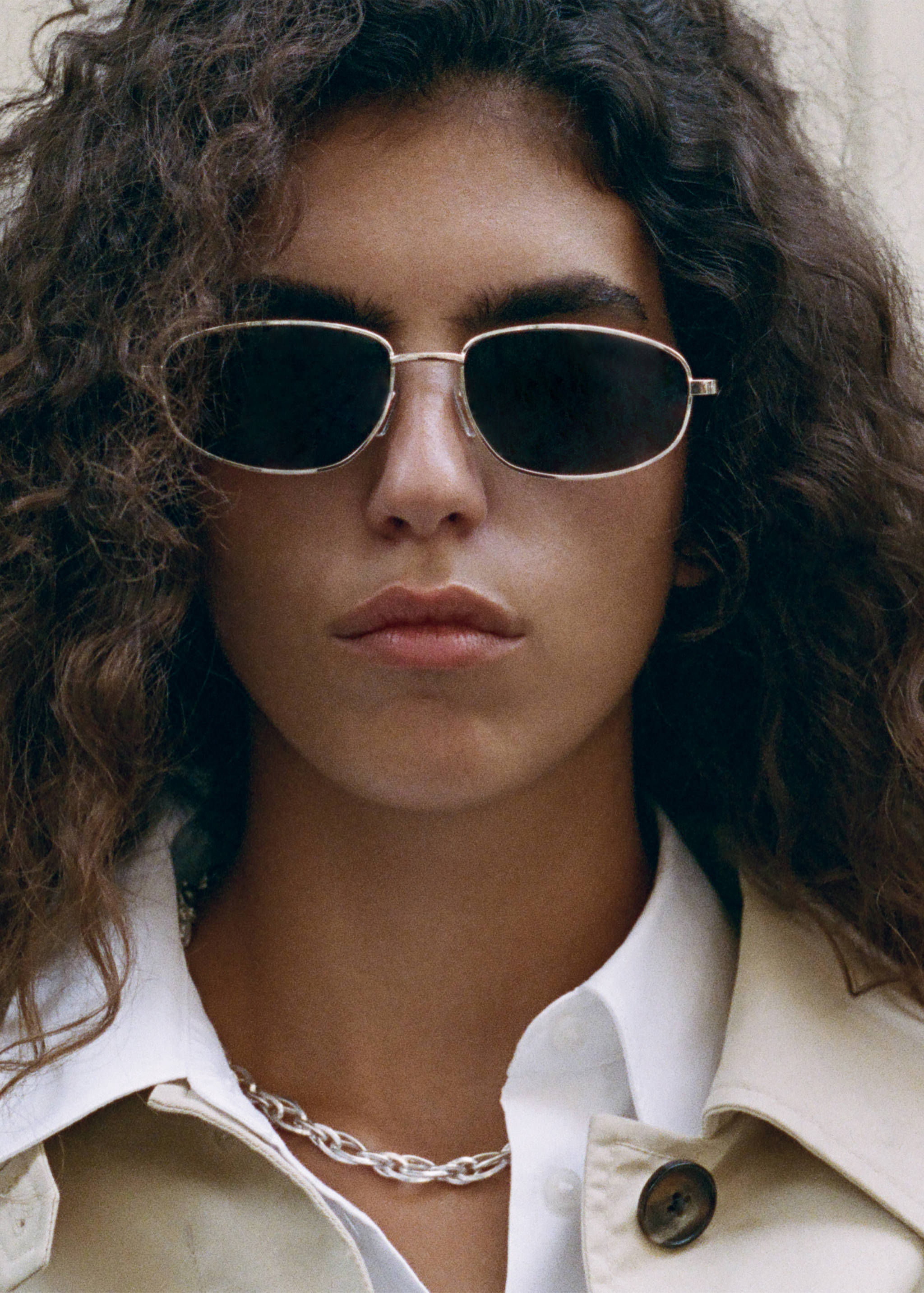 Lunettes de soleil monture métallique - Plan général