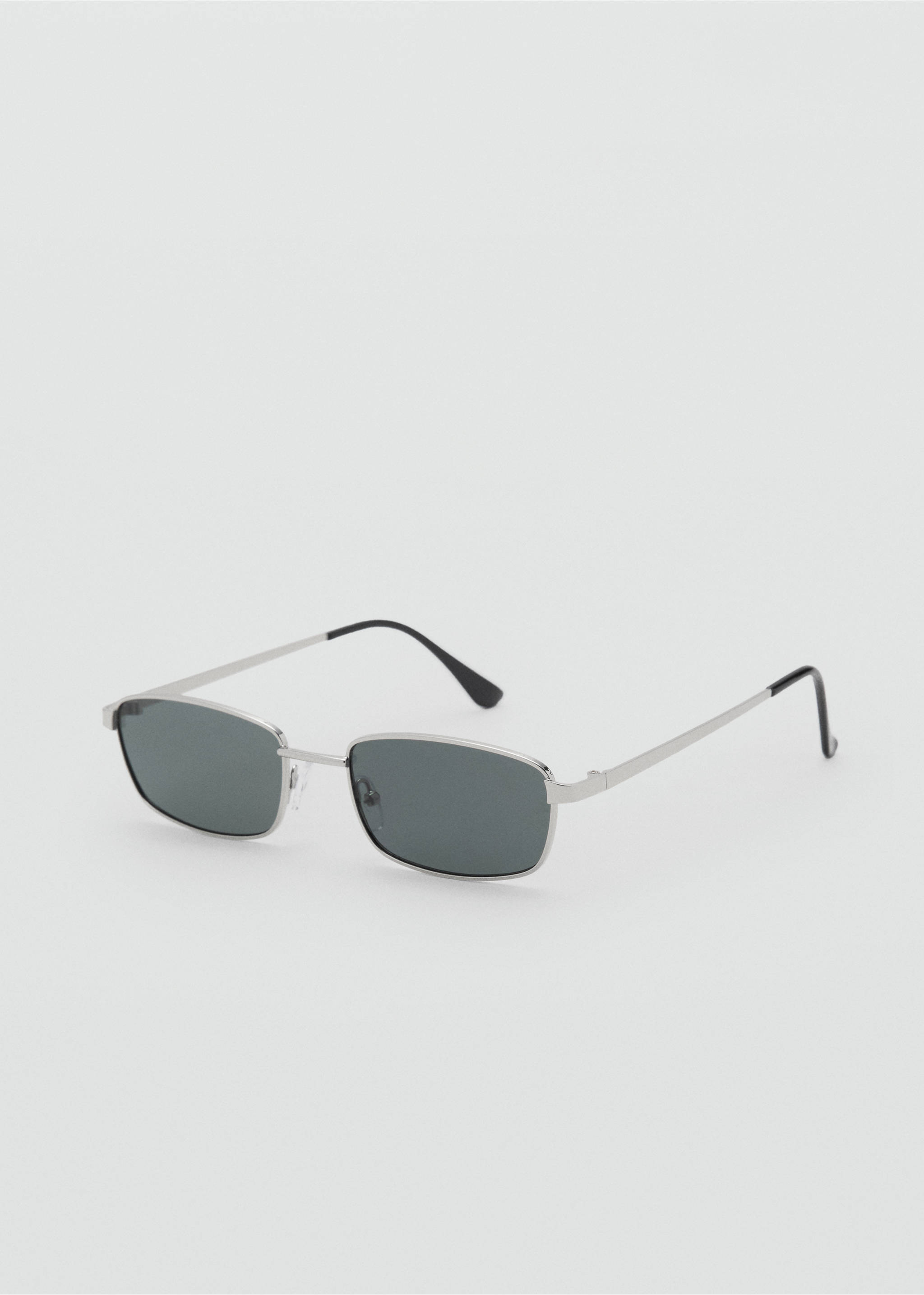 Rectangular metal frame sunglasses - Medium plane, Silver. Ref: 17052910-00.
