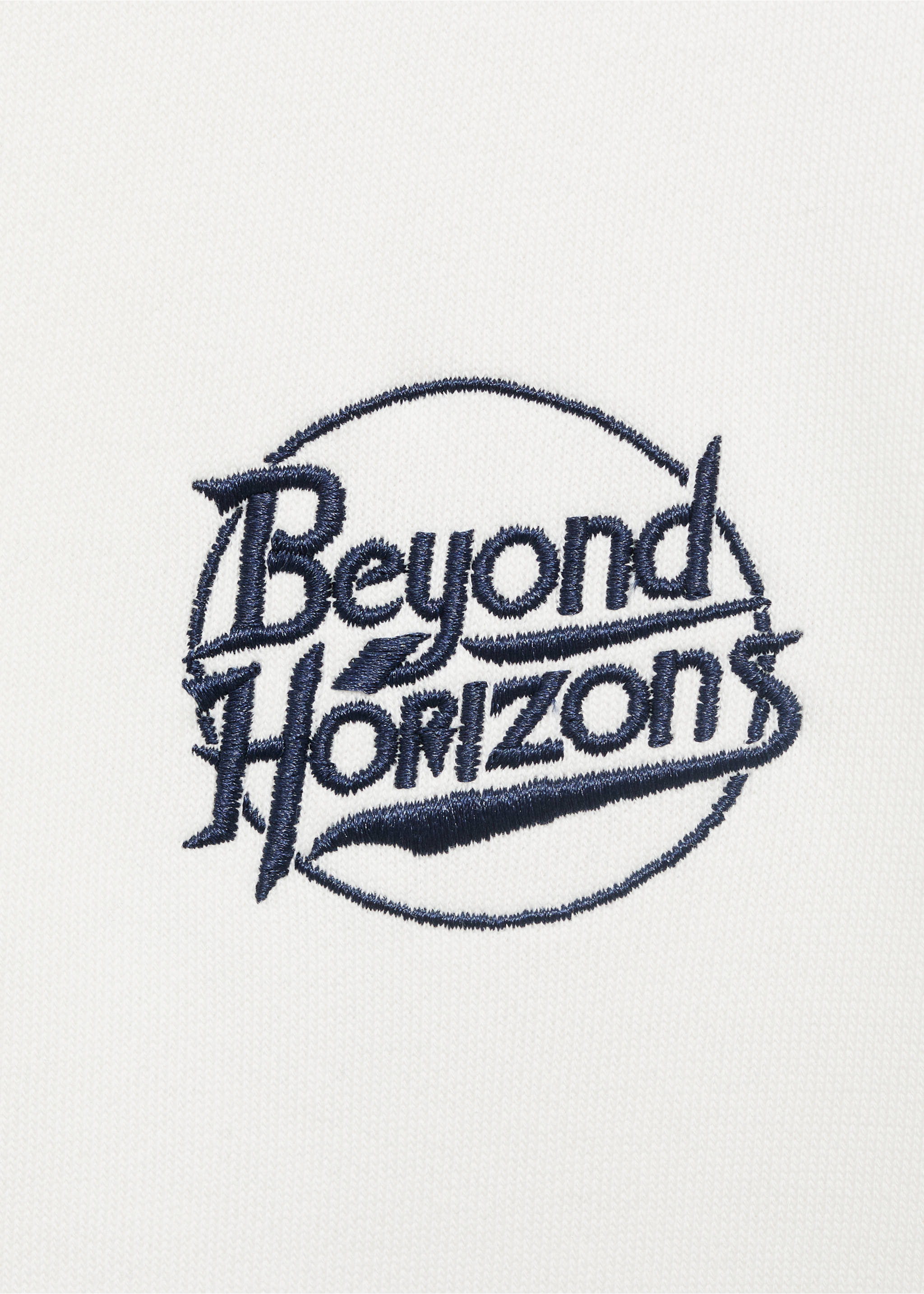 Printed embroidered sweatshirt - Details of the article 0, Off White. Ref: 17052911-00.