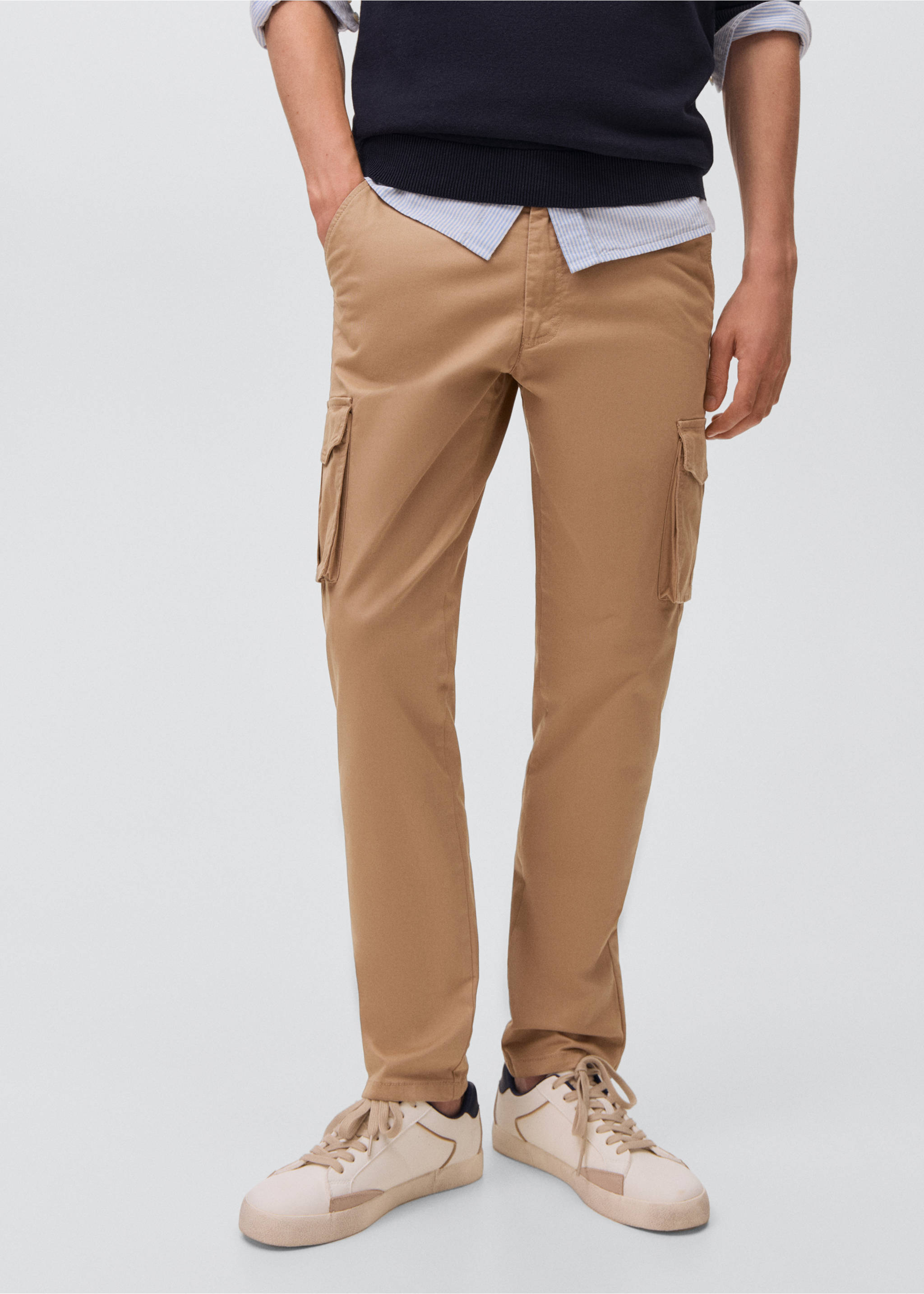 Cargo trousers - Medium plane, Beige. Ref: 17052912-00.