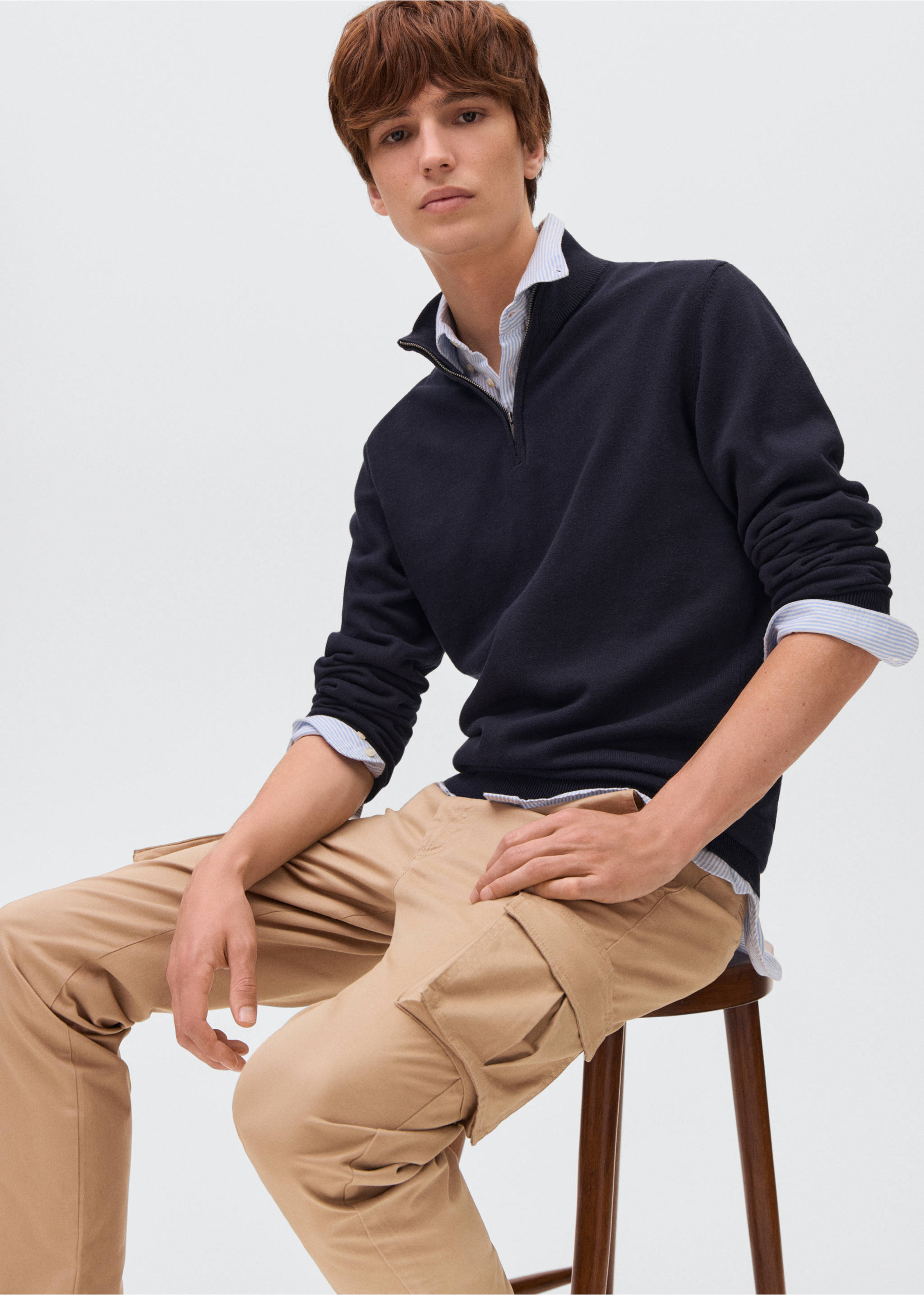 Cargo trousers - Details of the article 2, Beige. Ref: 17052912-00.