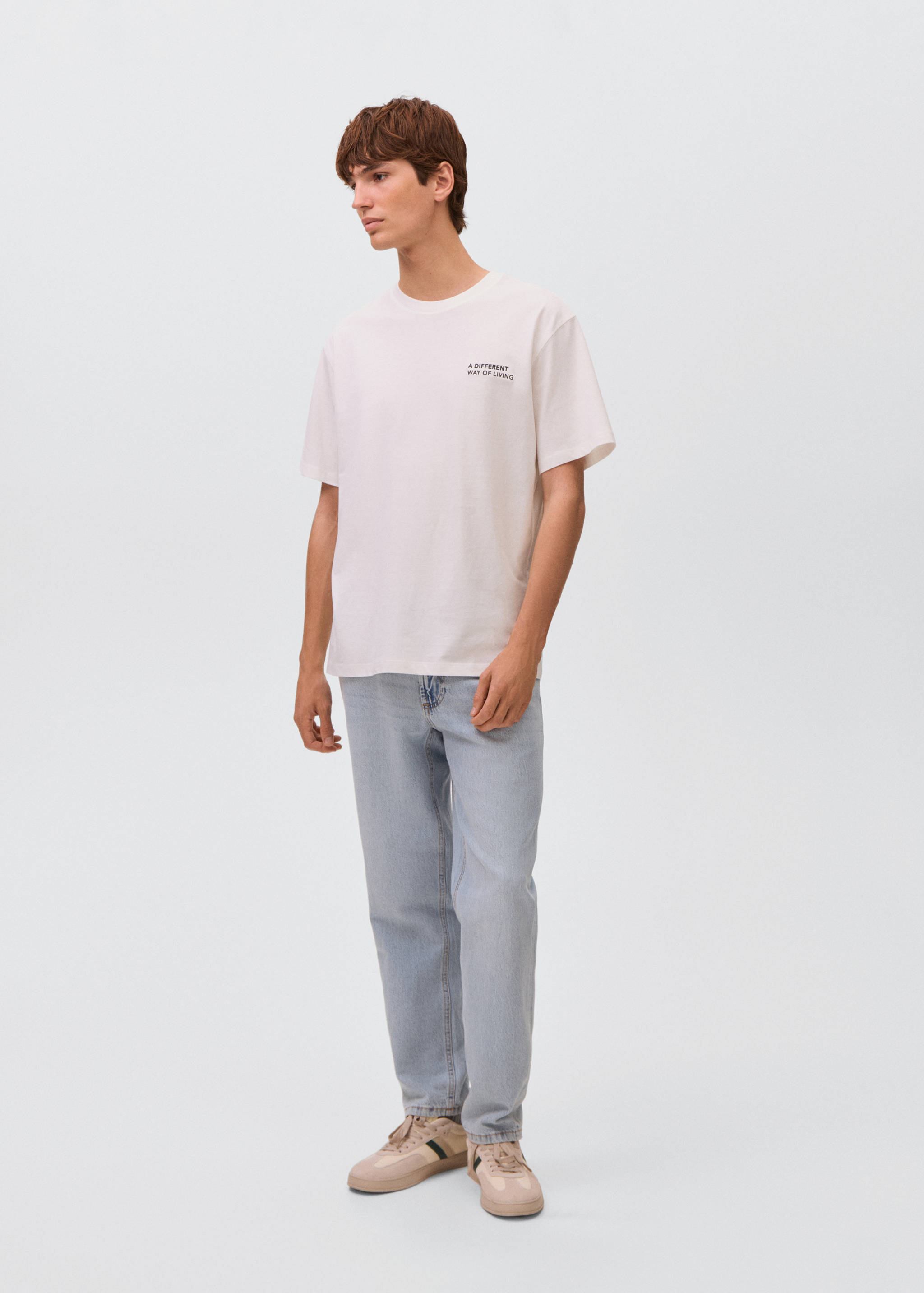 Printed cotton-blend t-shirt - General plane