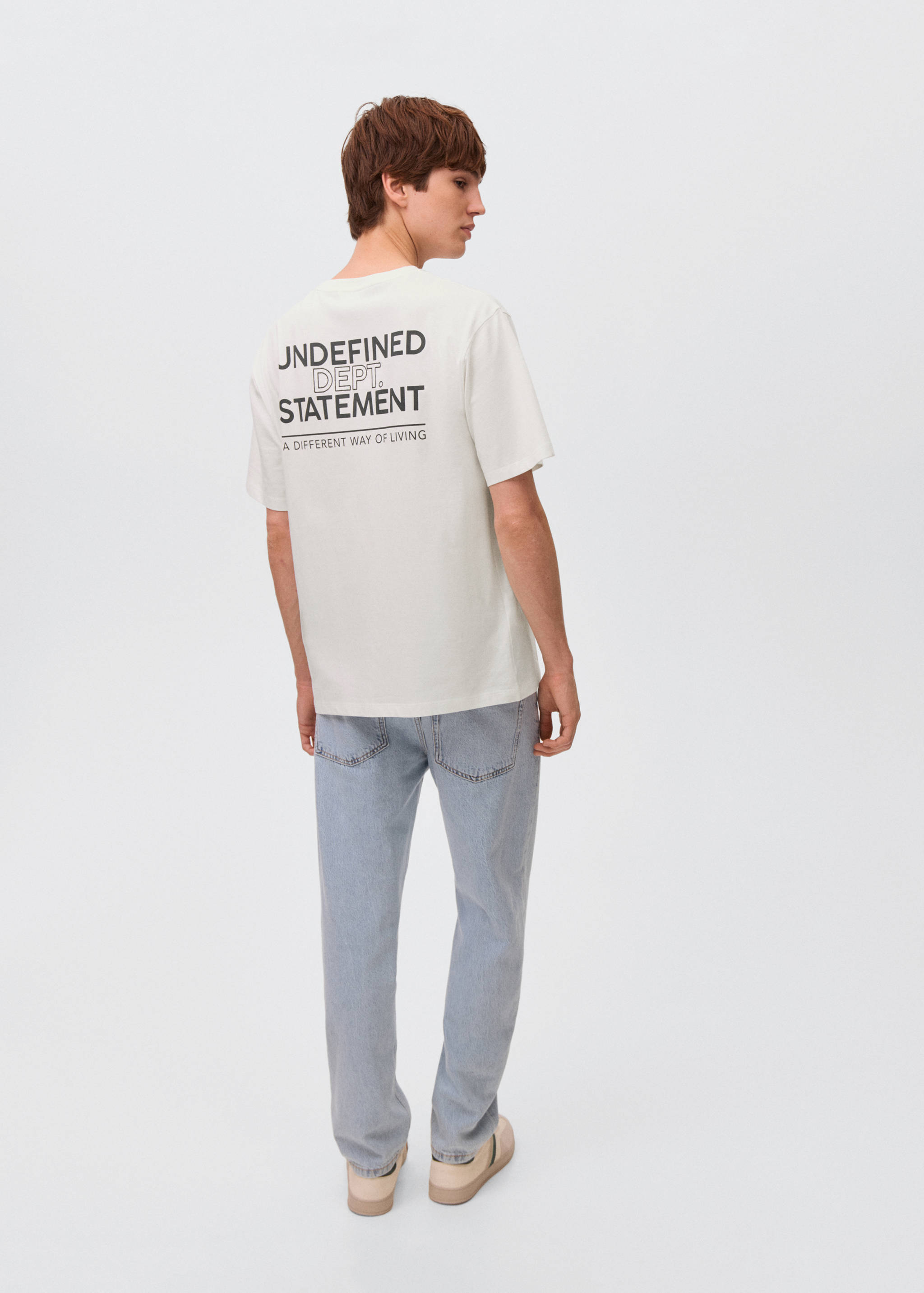 Printed cotton-blend t-shirt - Reverse of the article