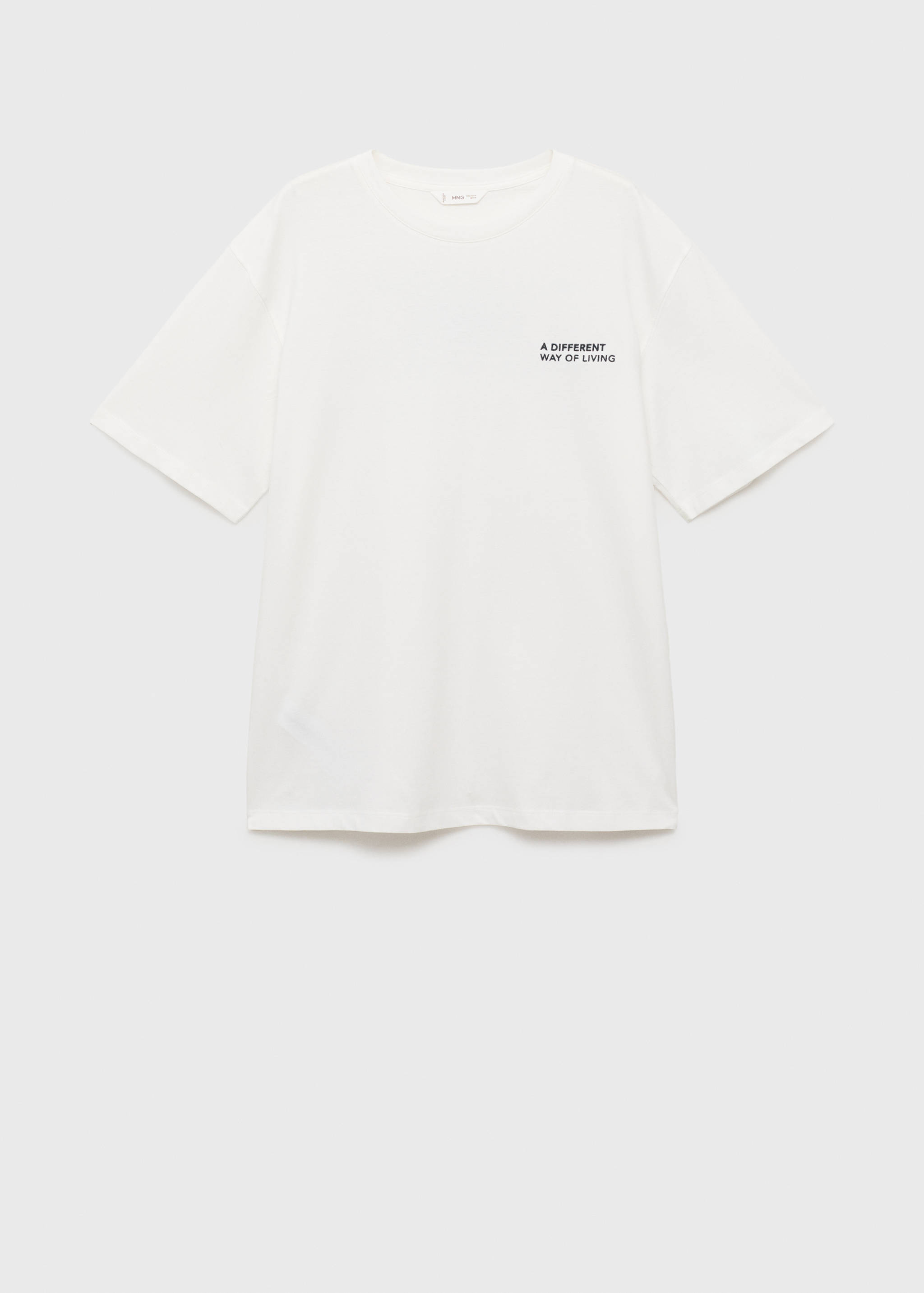 Printed cotton-blend t-shirt - Article without model