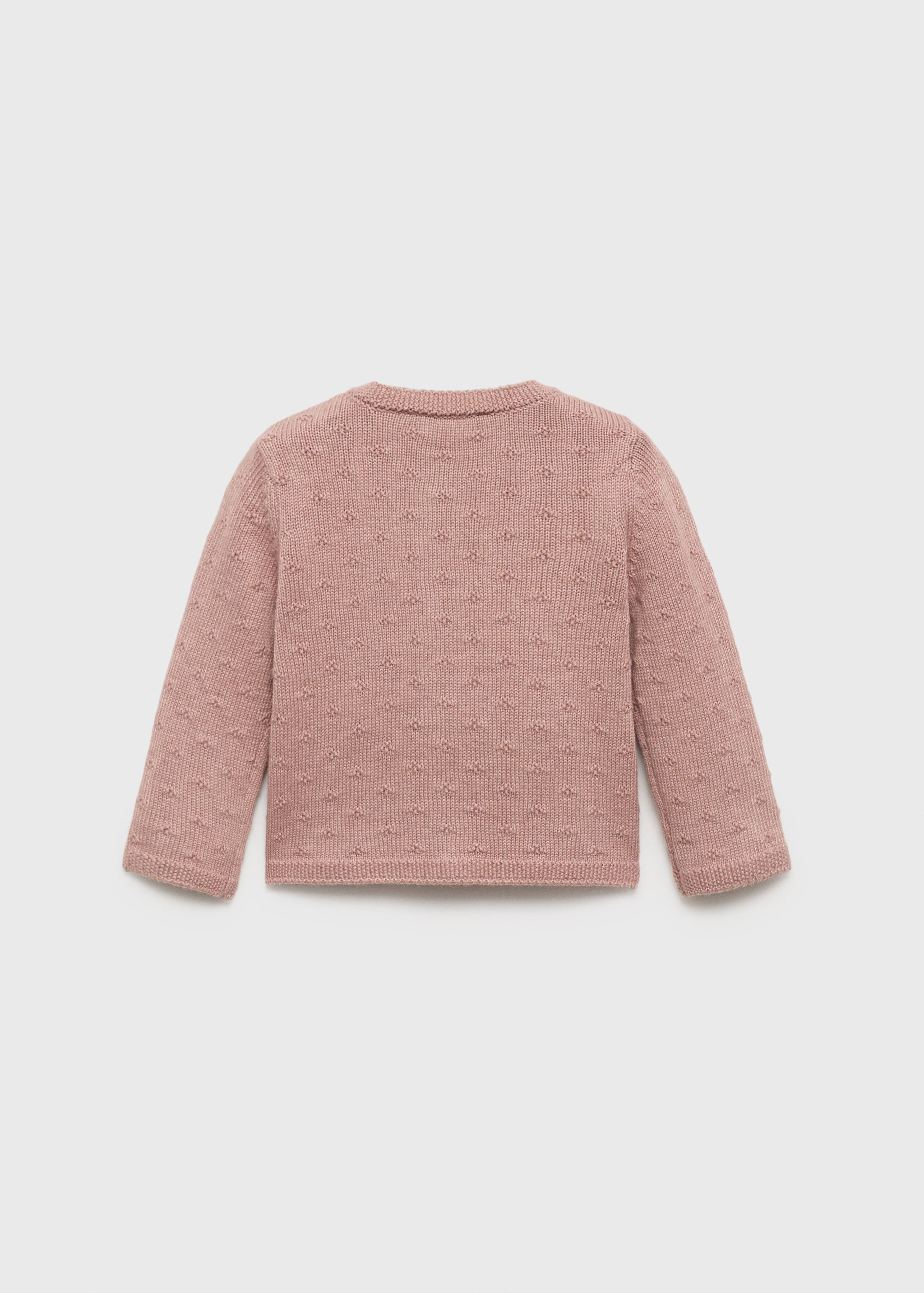 Embroidered knit cardigan - Reverse of the article