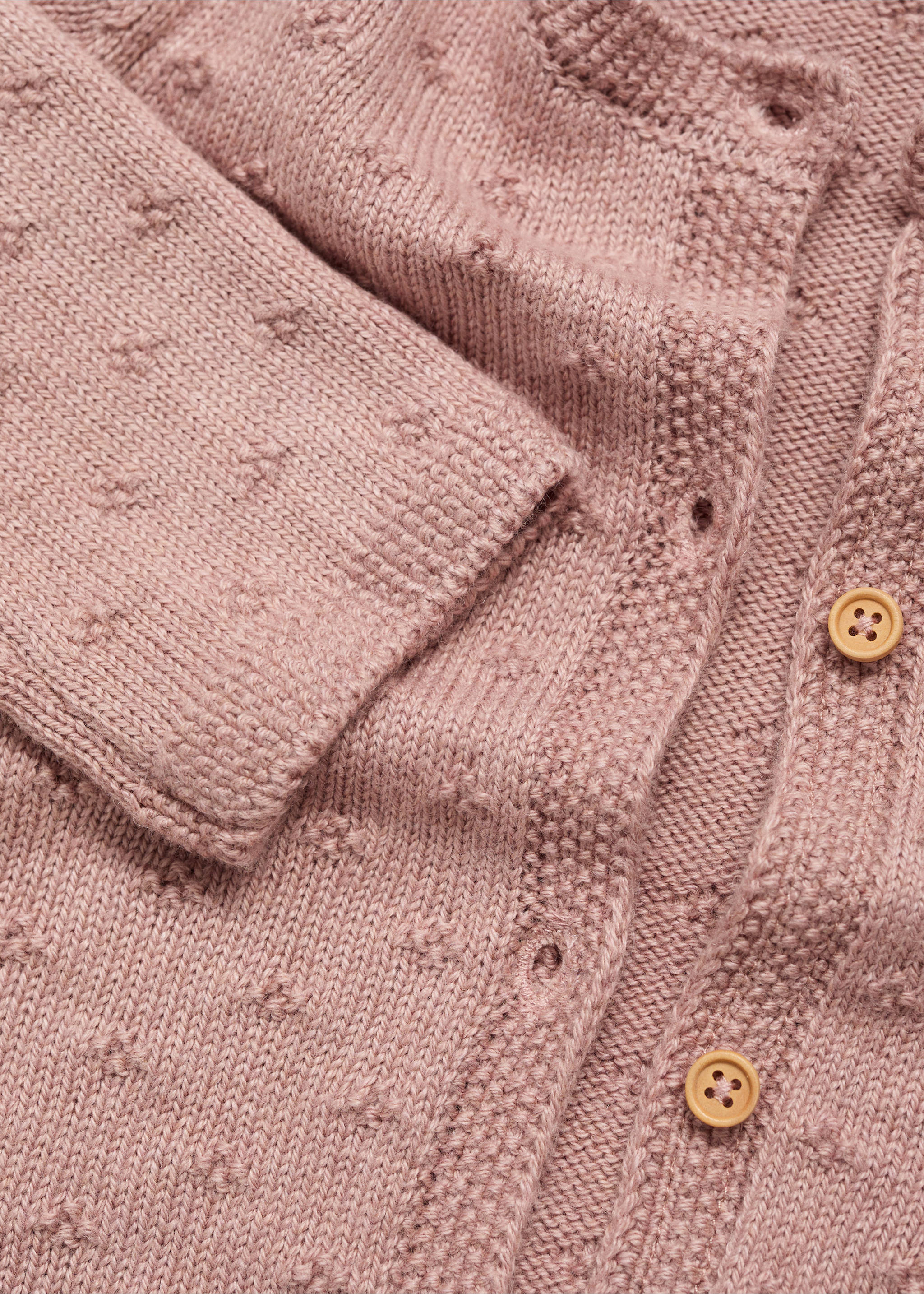 Embroidered knit cardigan - Details of the article 0, Pale Pink. Ref: 17052915-00.