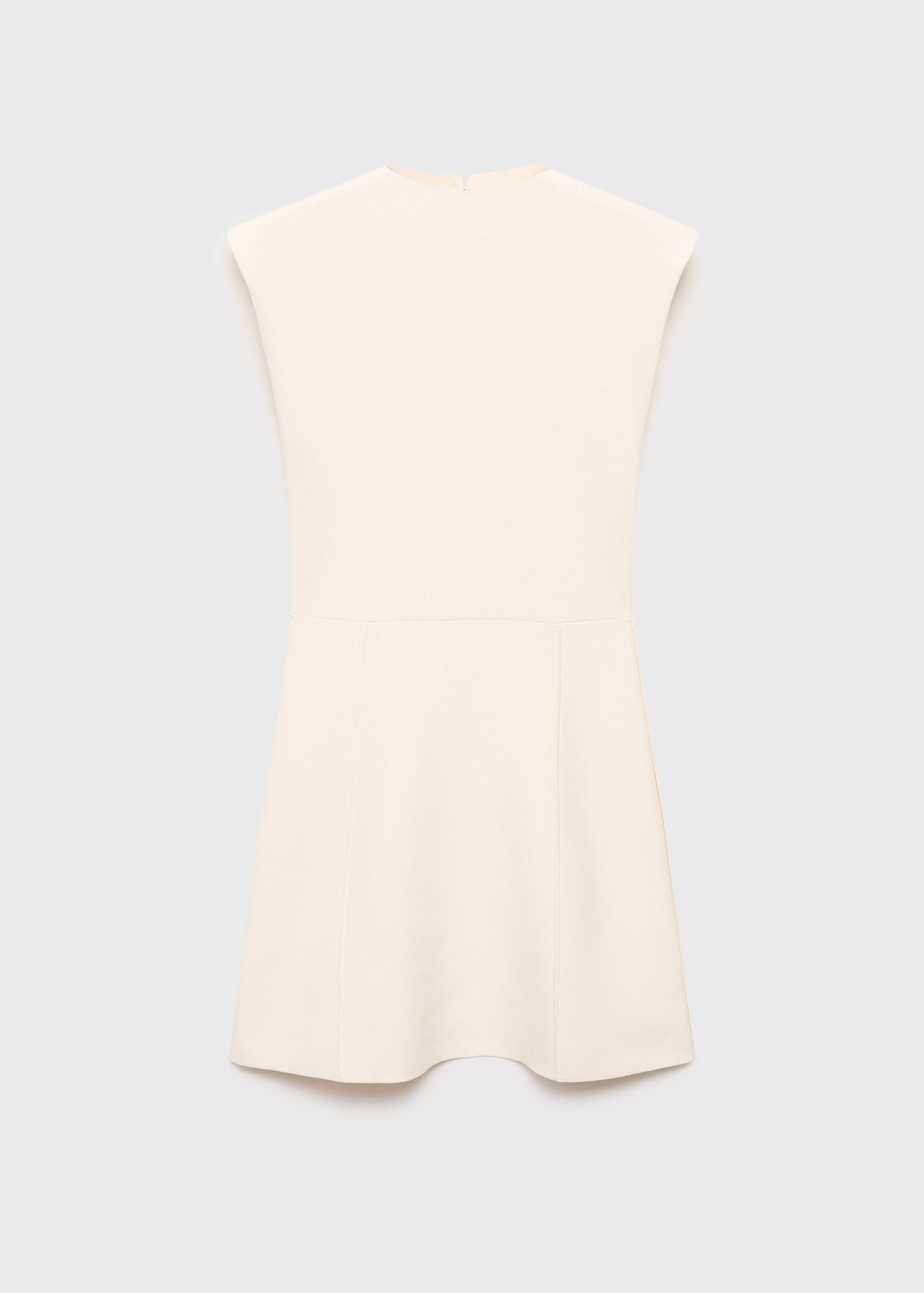 Flared knit dress with perkins collar - Article without model