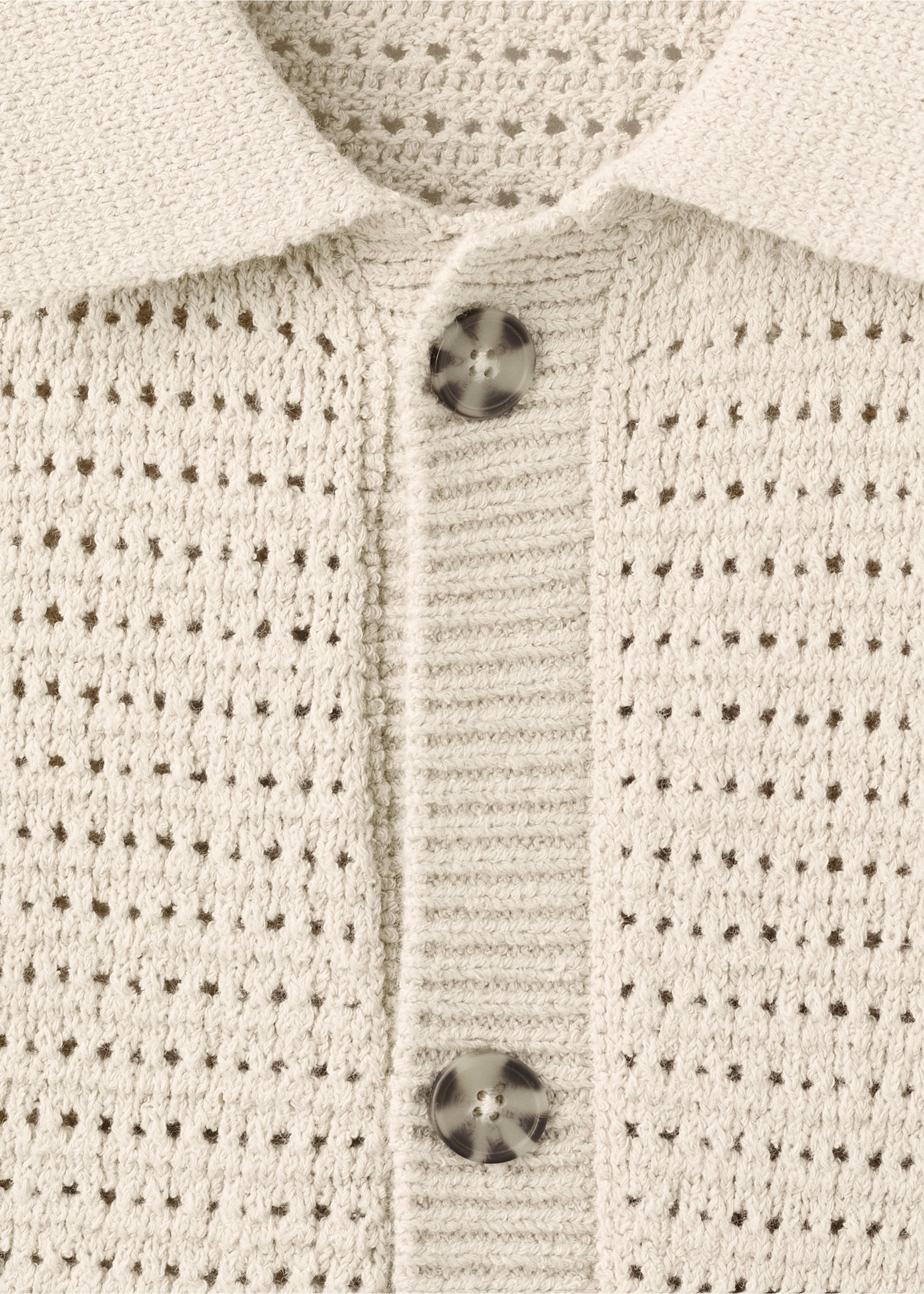 Lochstrickhemd - Detail des Artikels 8, Beige. Ref: 17052930-00.