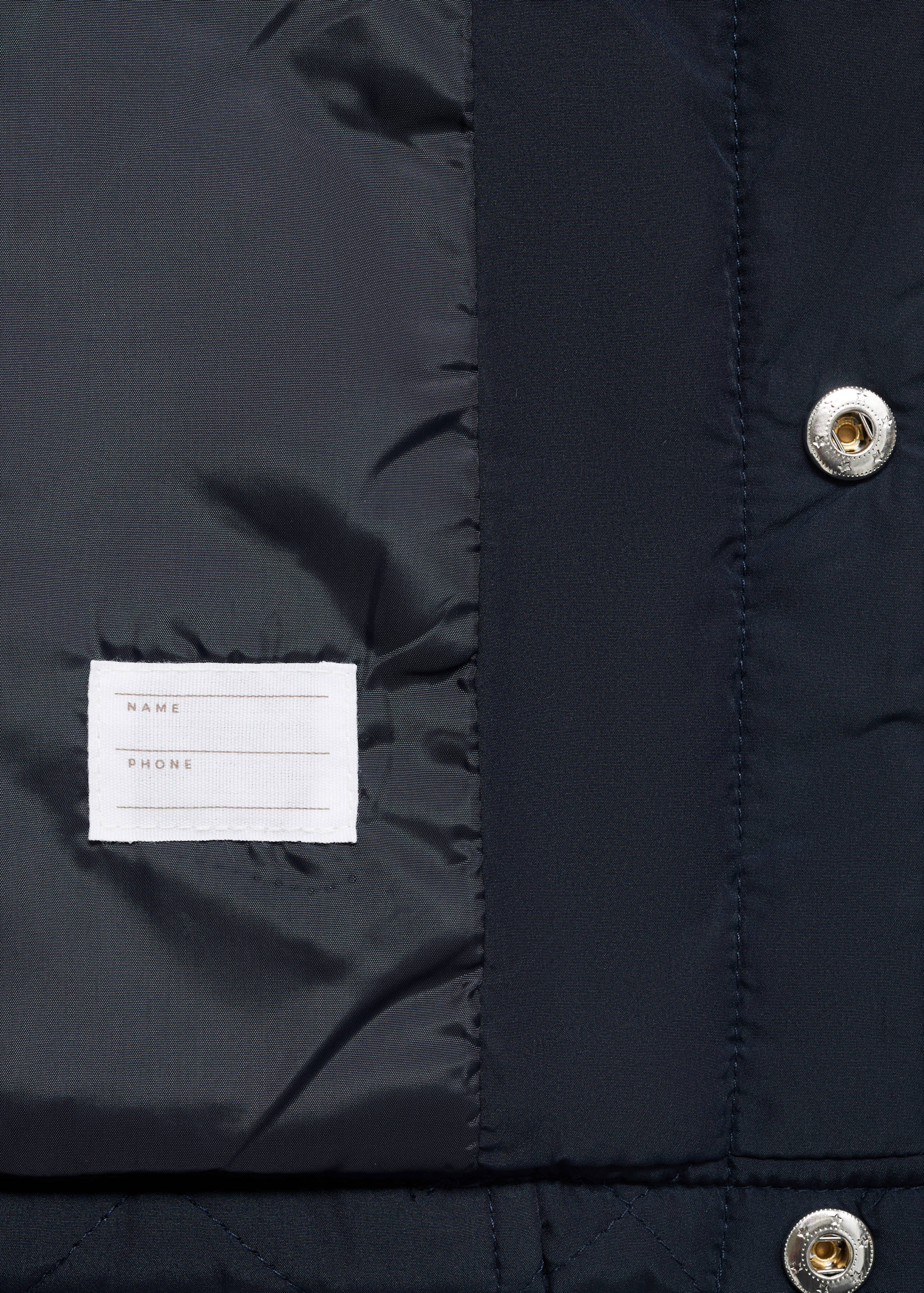 Anorak acolchado cuello camisero - Detalle del artículo 0