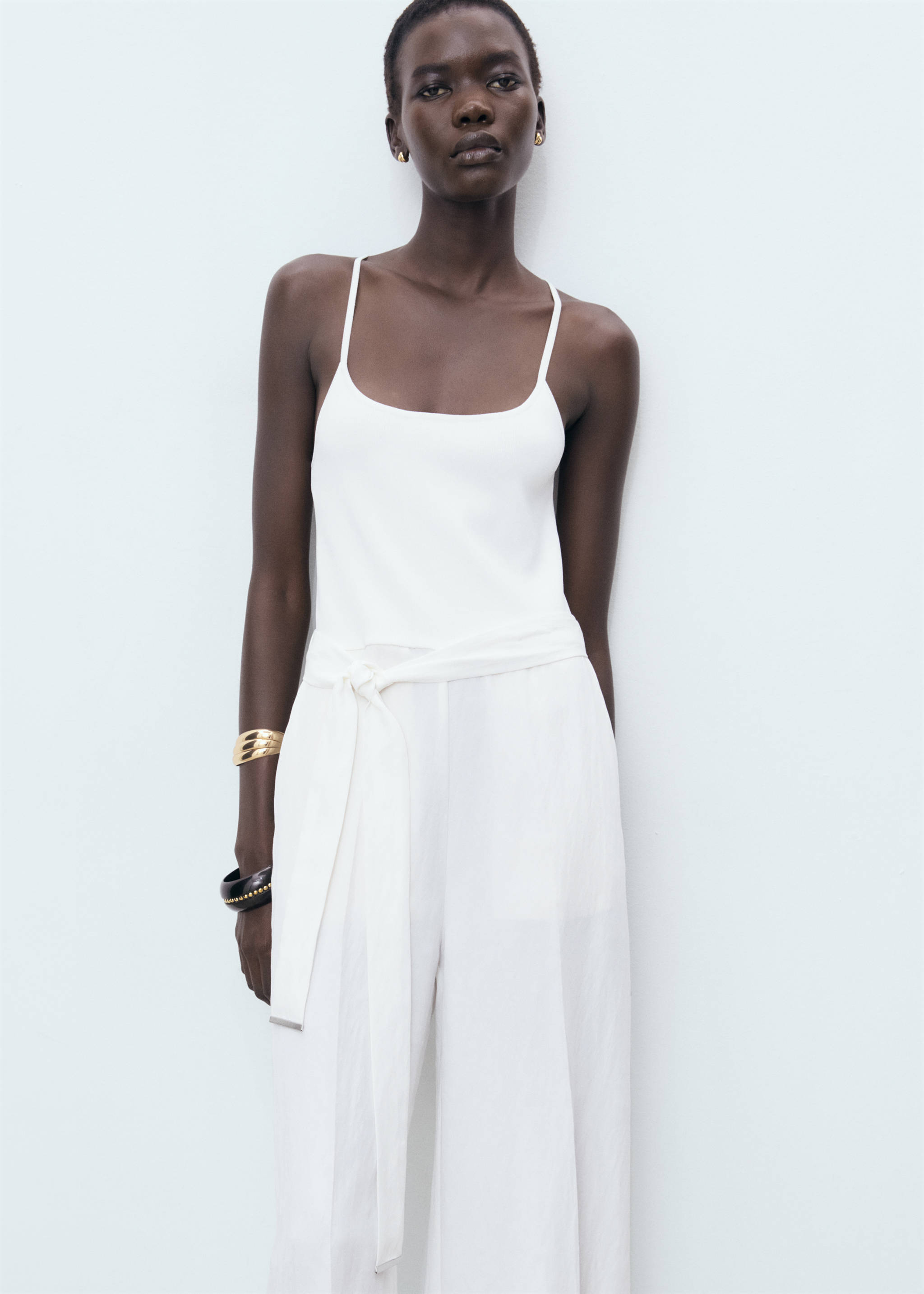 Jumpsuit with belt - Medium plane