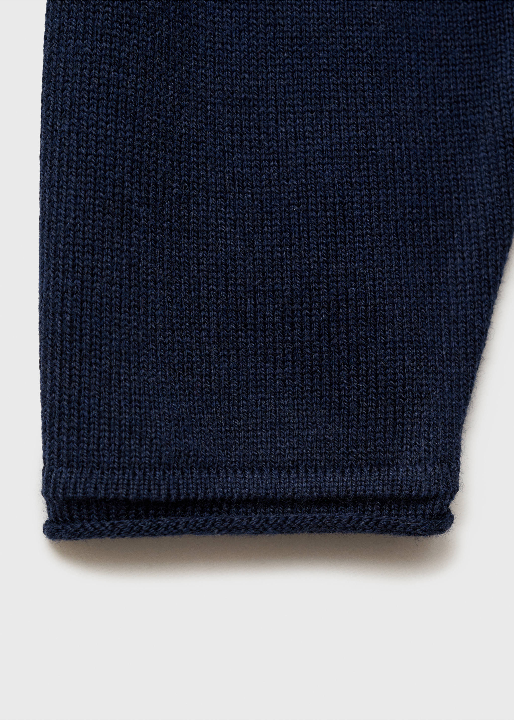 Knitted button cardigan - Details of the article 0, Navy. Ref: 17053281-00.